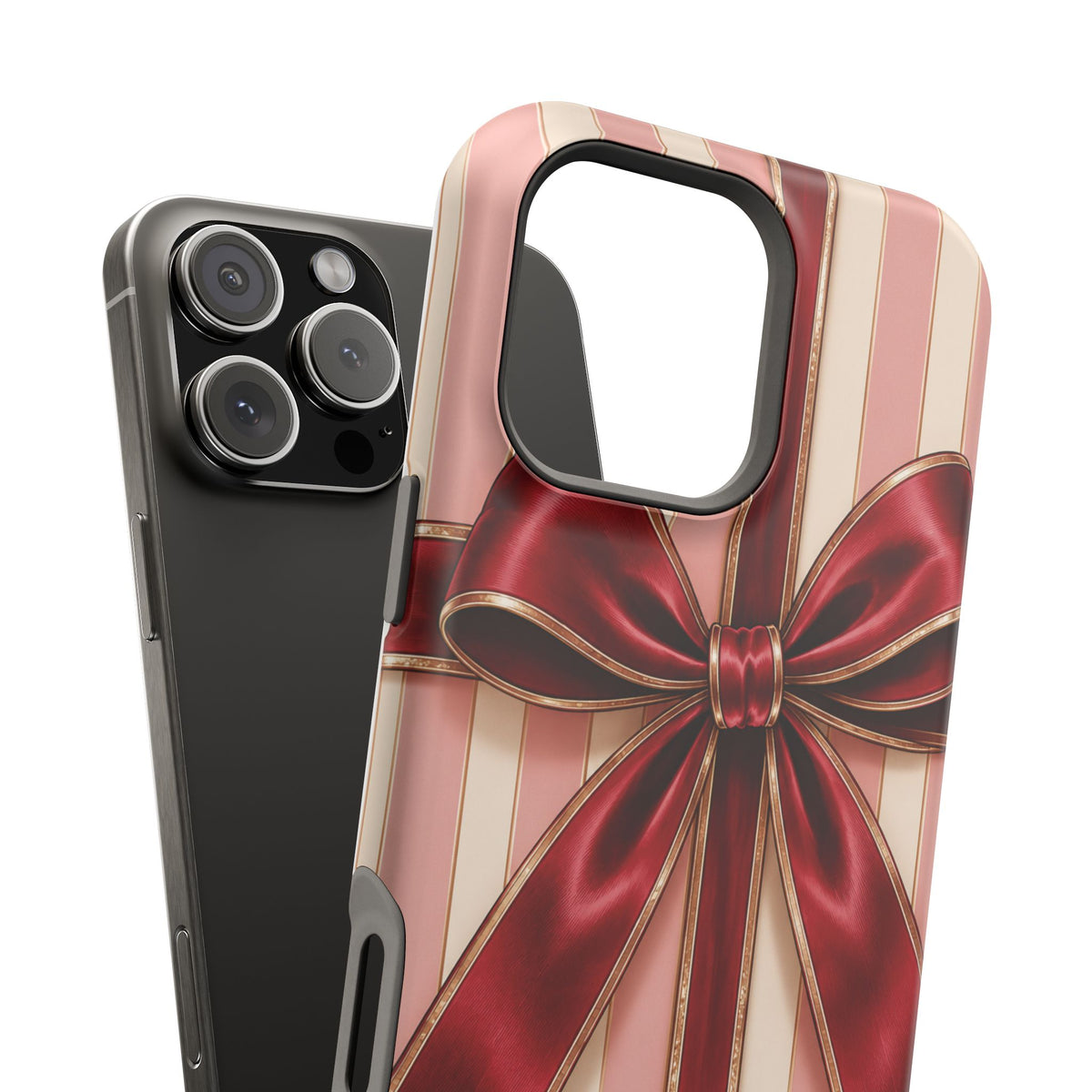 Red Bow Gift Wrap Magnetic Phone Case