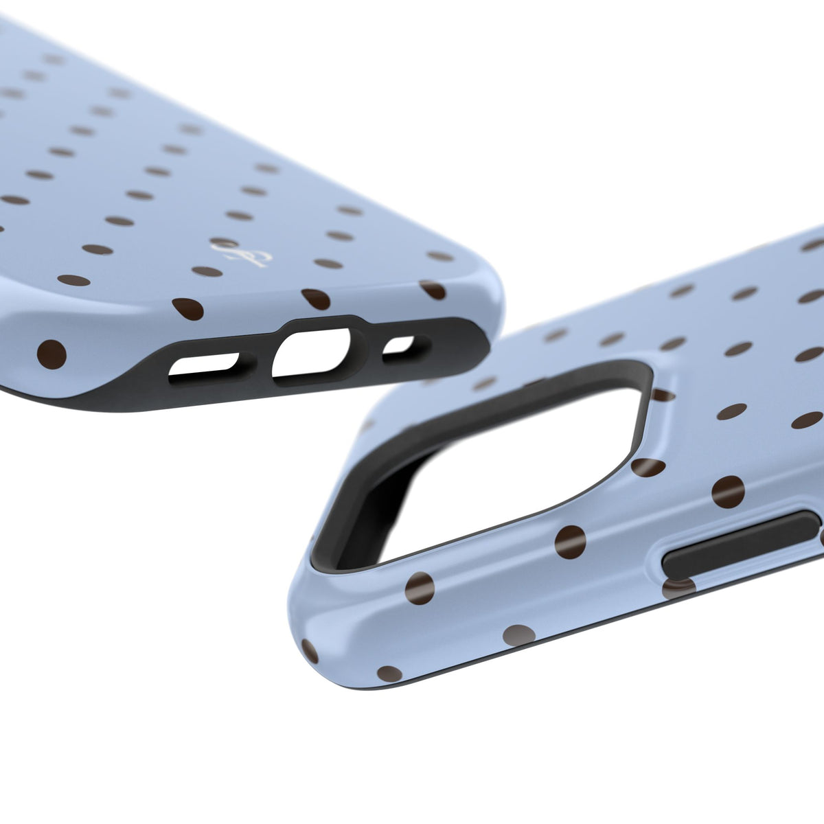 Blue Polka Dot Magnetic Impact Phone Case