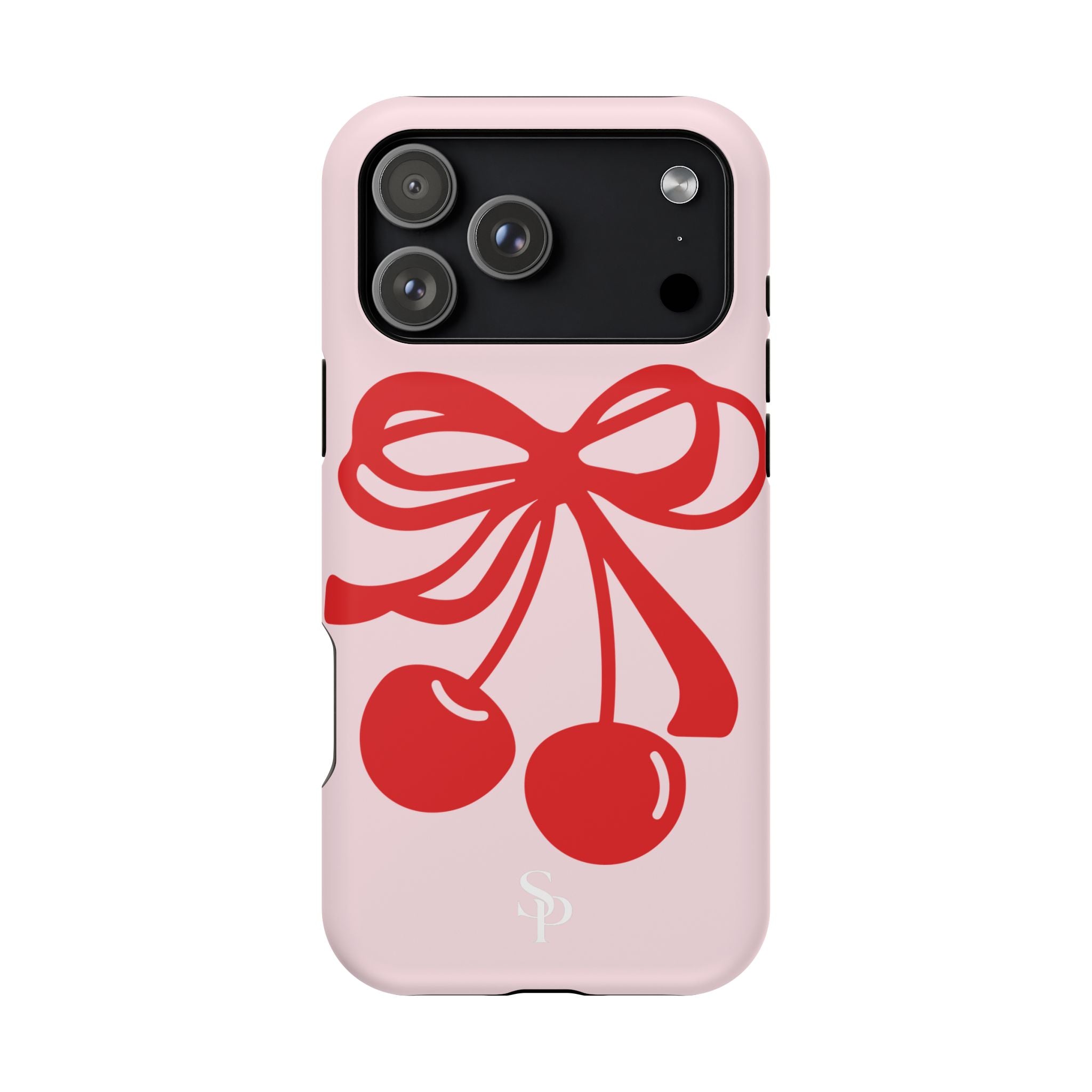 Cherry Bow Impact-Resistant Phone Case