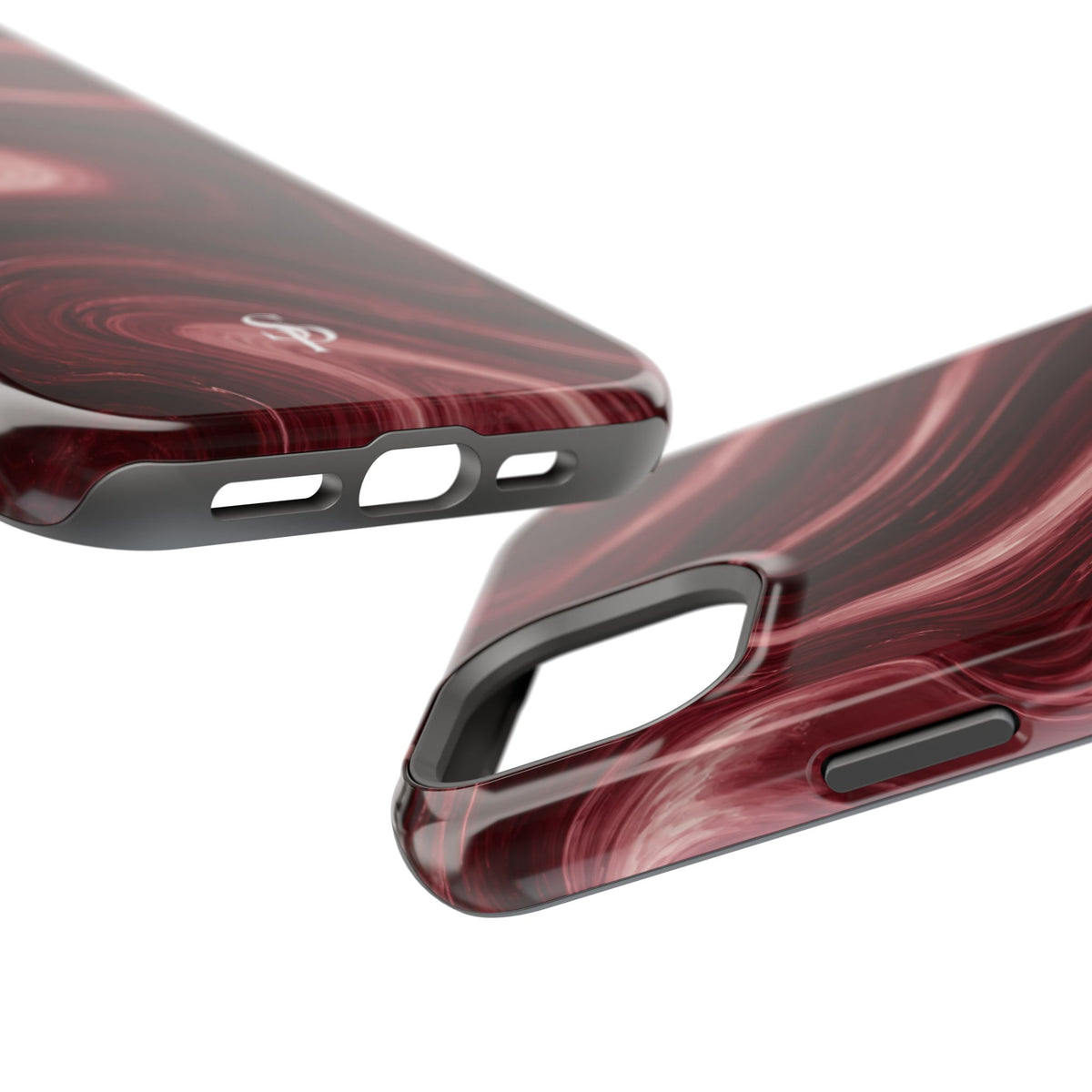 Burgundy Marble Magnetic Phone Case