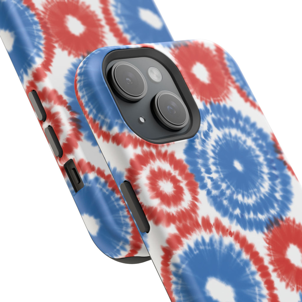 Patriotic Tie Dye Impact Resistant Phone Case