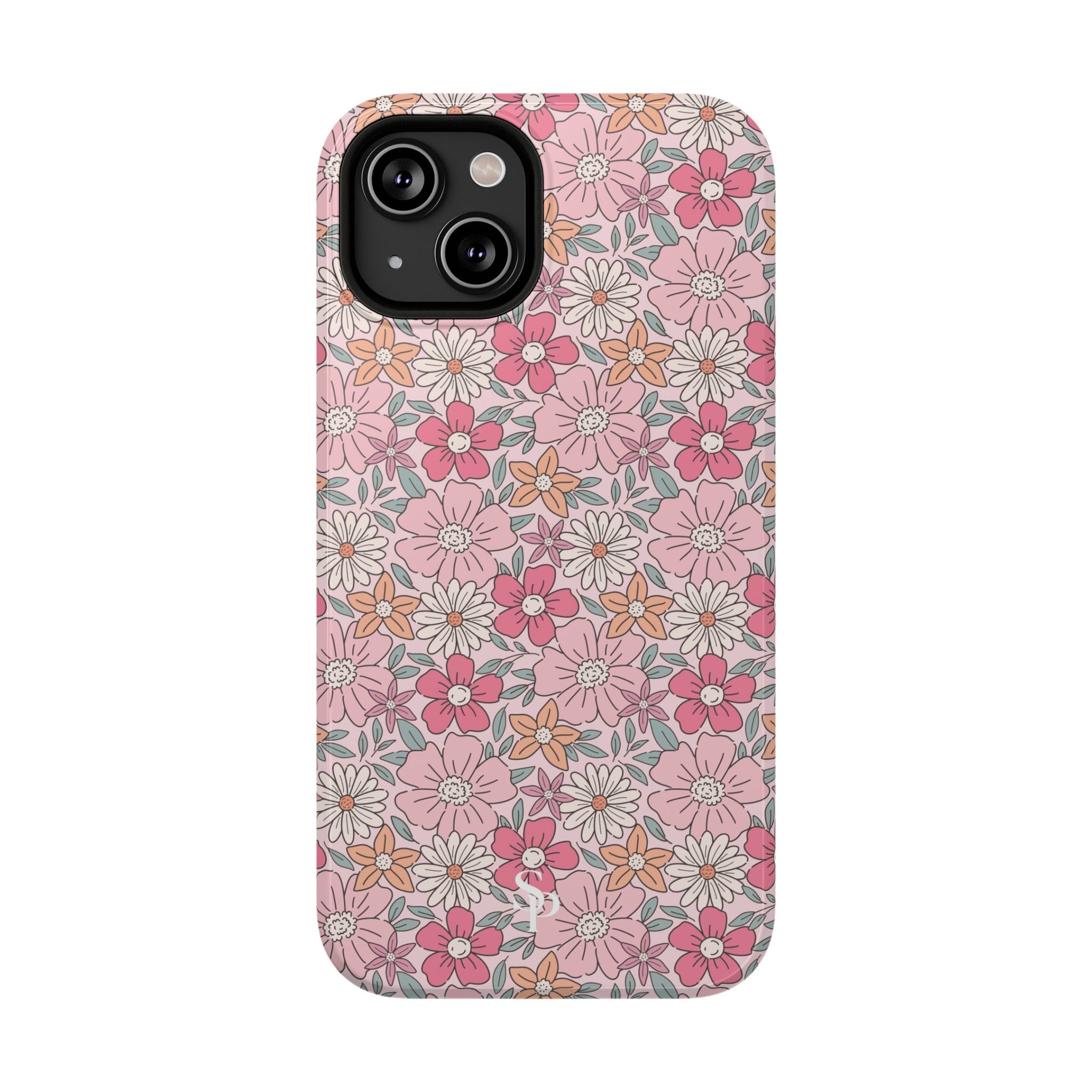 Pink Flowers Impact-Resistant Case