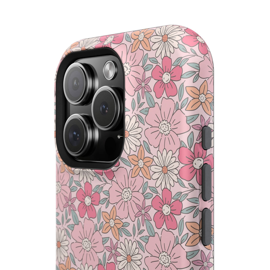 Pink Flowers Impact-Resistant Case