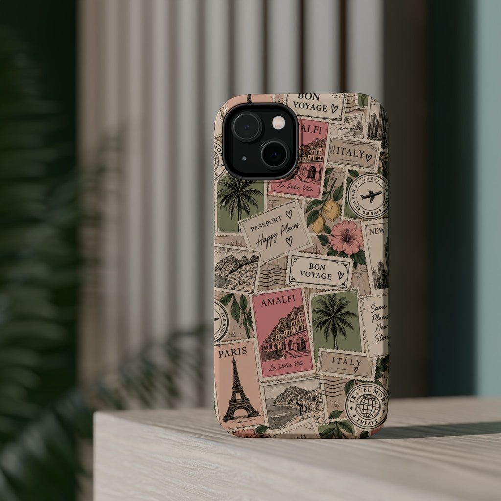 Travel Passport Stamp Magnetic Impact-Resistant Case