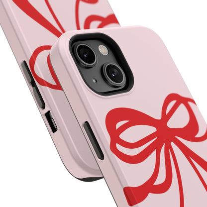 Cherry Bow Impact-Resistant Phone Case