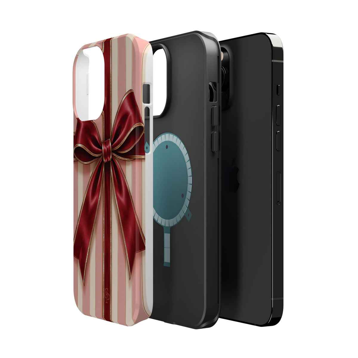 Red Bow Gift Wrap Magnetic Phone Case