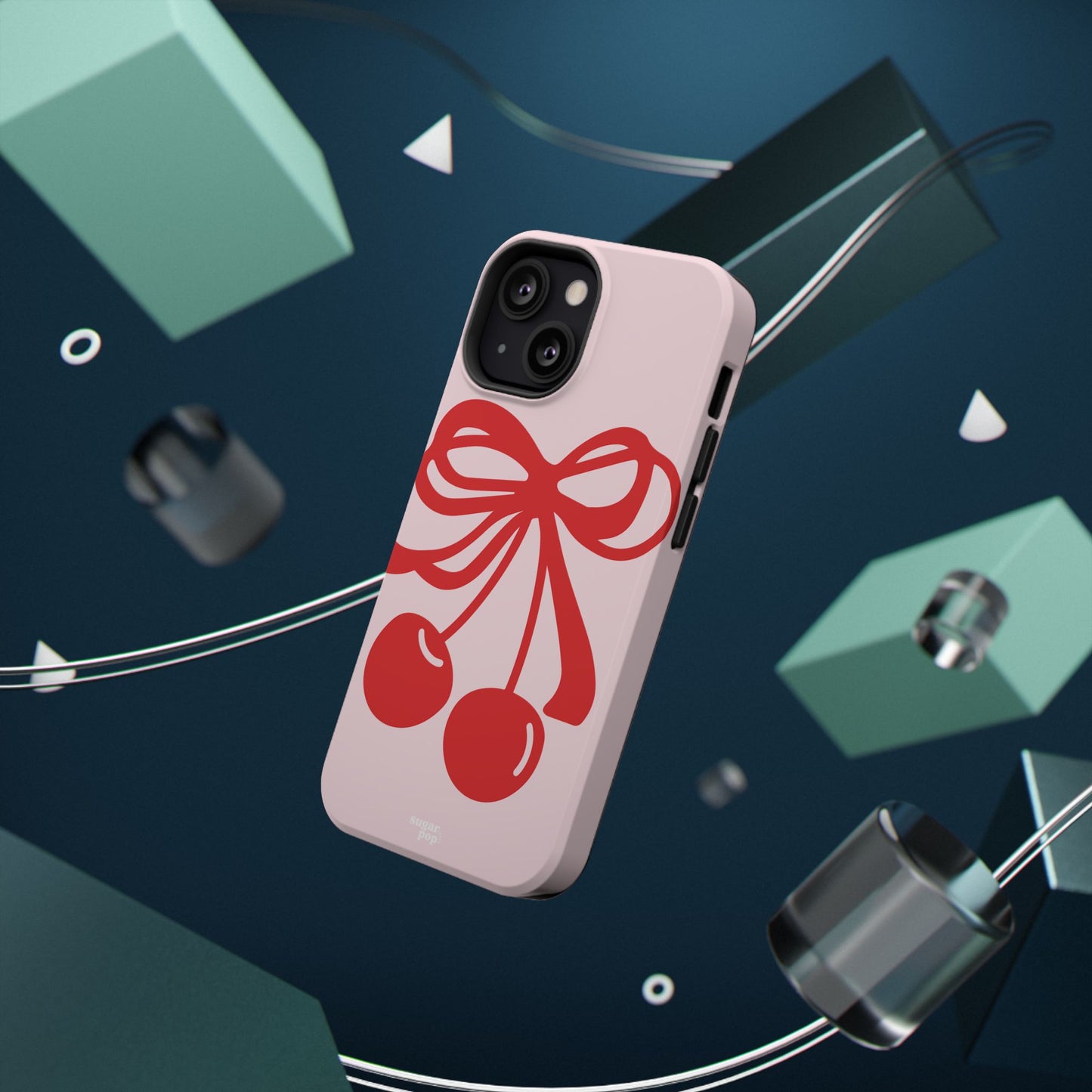 Cherry Bow Impact-Resistant Phone Case