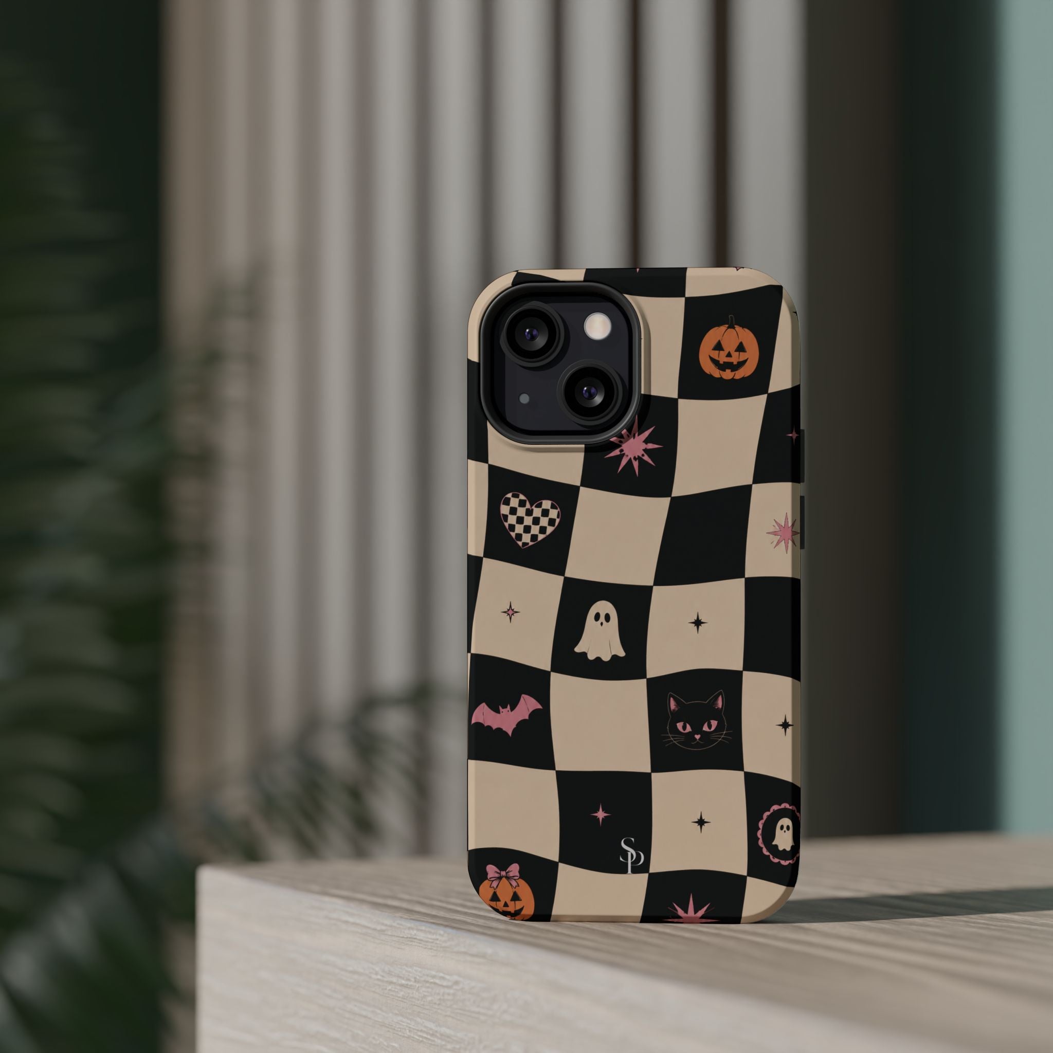 Halloween Checkerboard Magnetic Phone Case