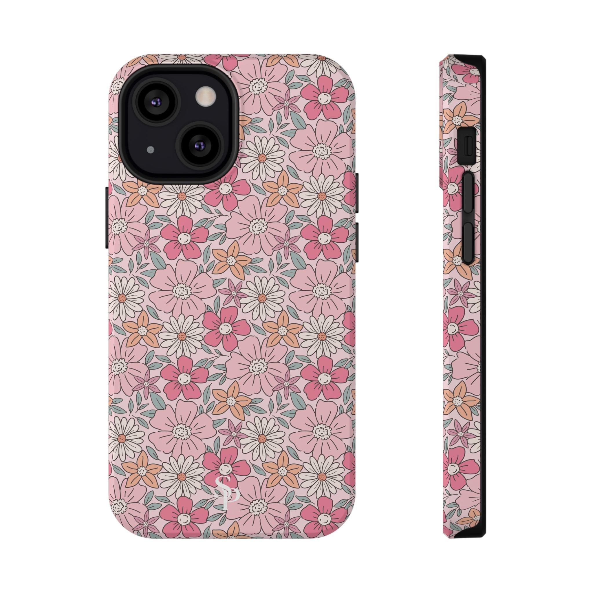 Pink Flowers Impact-Resistant Case