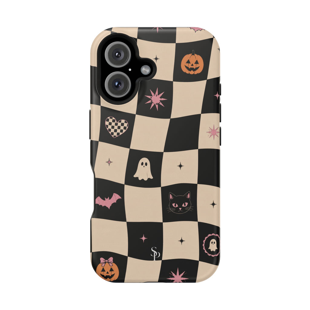 Halloween Checkerboard Magnetic Phone Case