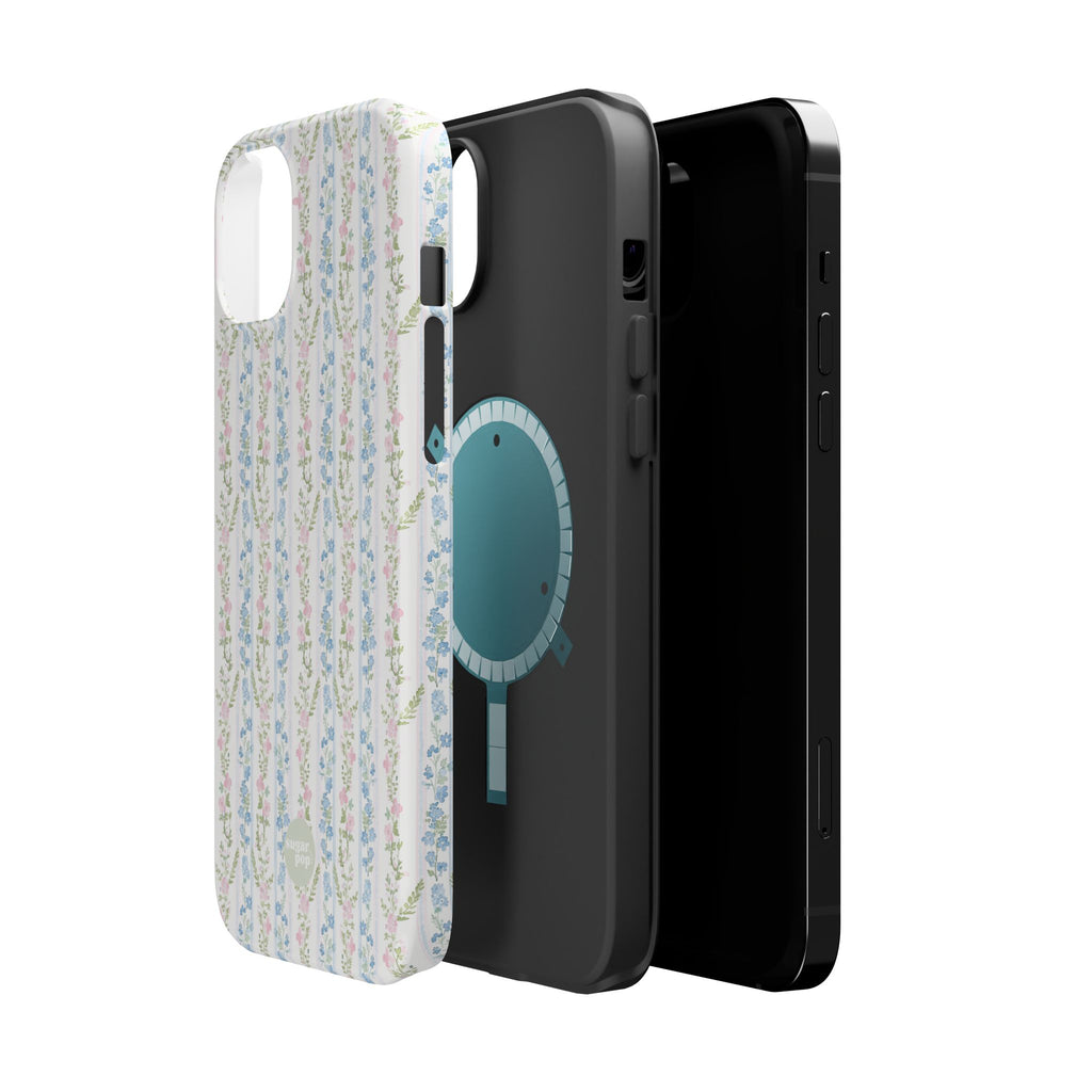 Pastel Floral Pattern Magnetic Tough Case
