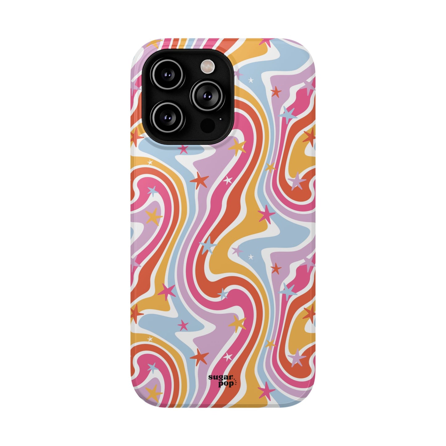 Colorful Impact-Resistant Phone Case - Vibrant Swirl Design