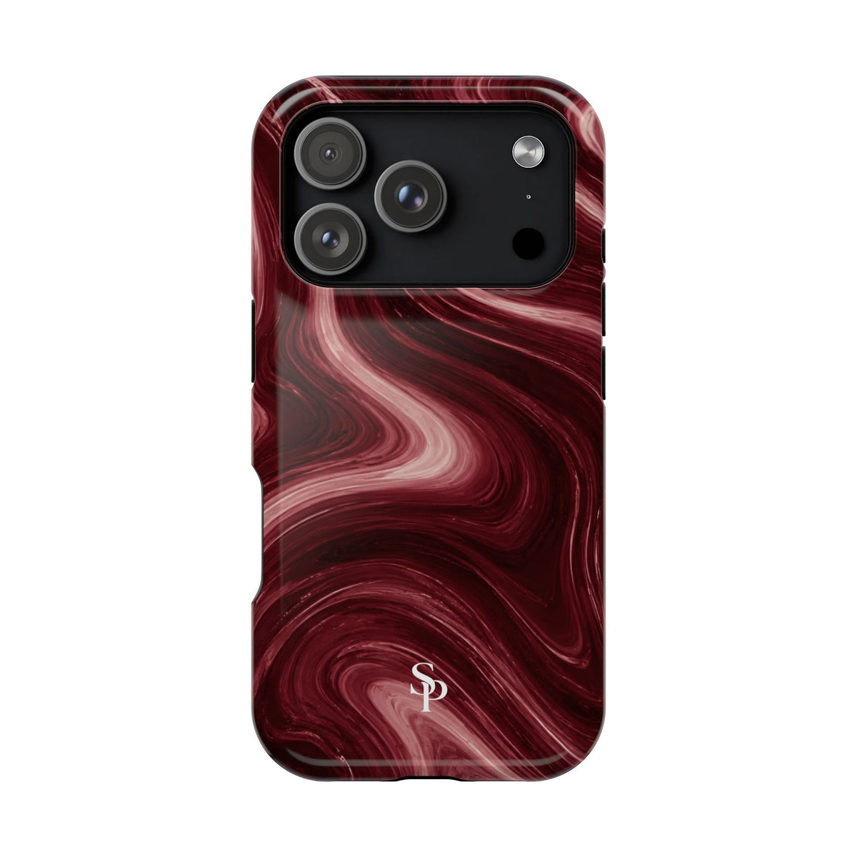 Burgundy Marble Magnetic Phone Case