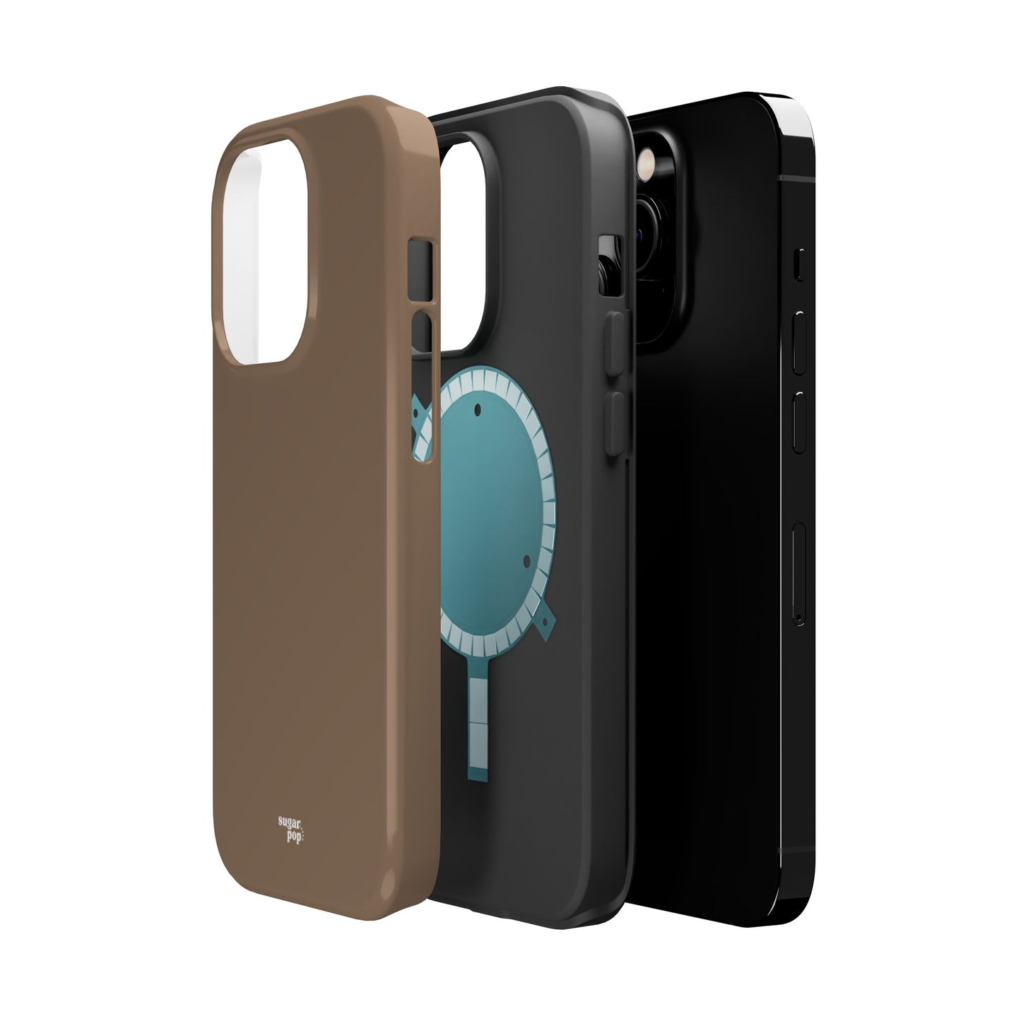 Brown Magnetic Tough Cases for Phones - Secure & Sleek Design