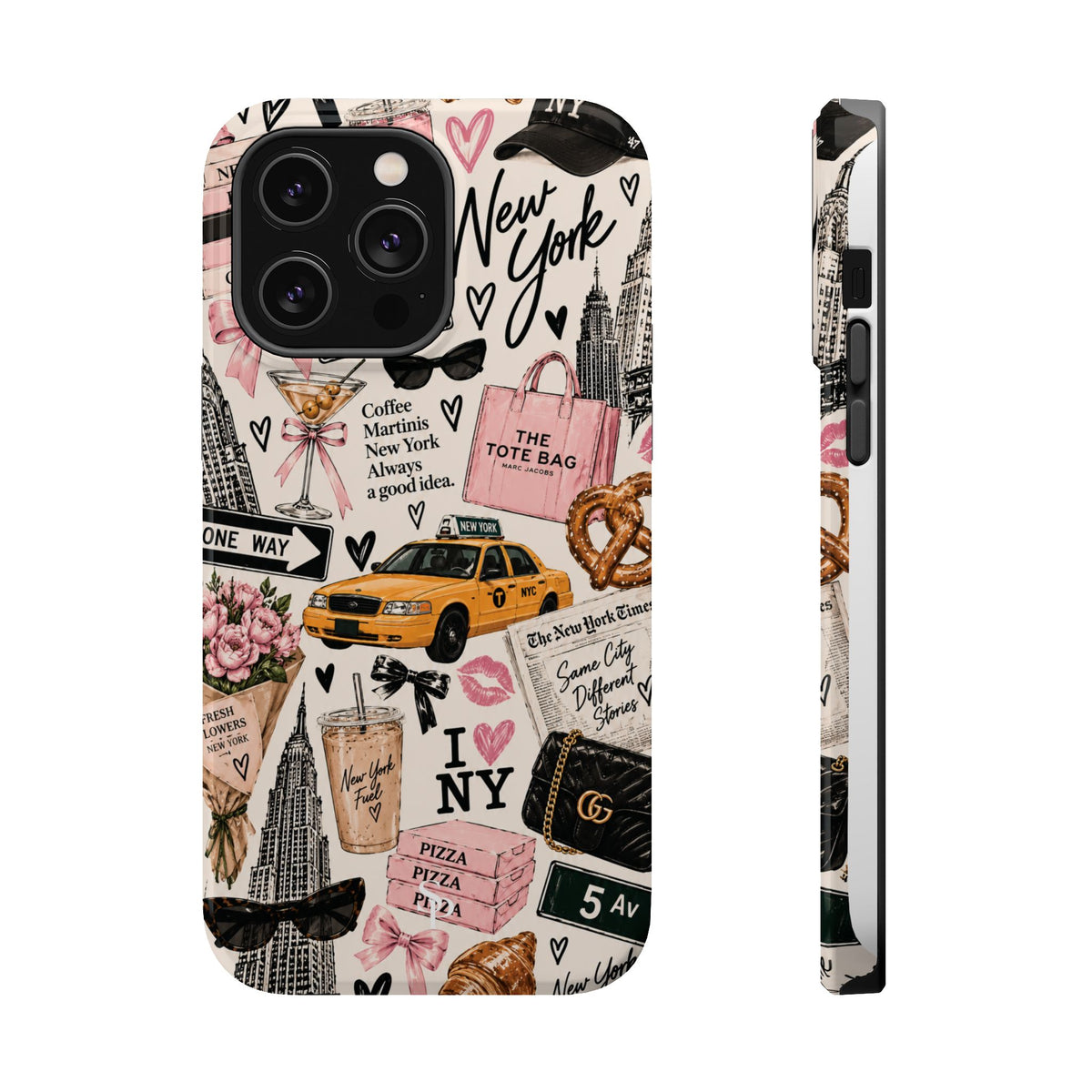 Pink New York Magnetic Phone Case