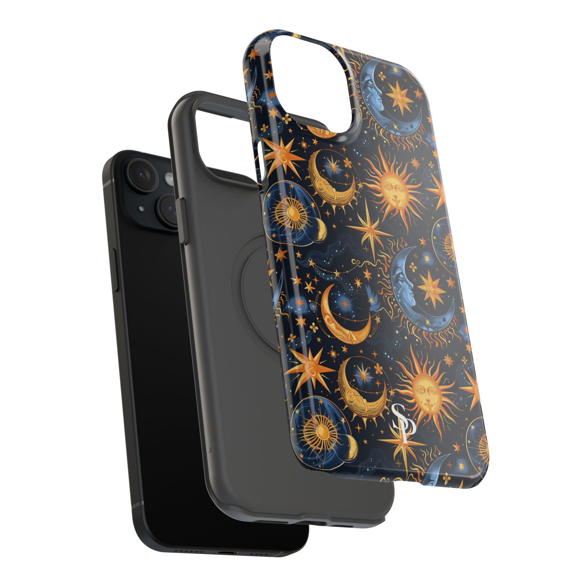 Celestial Sun and Moon Impact-Resistant Phone Case