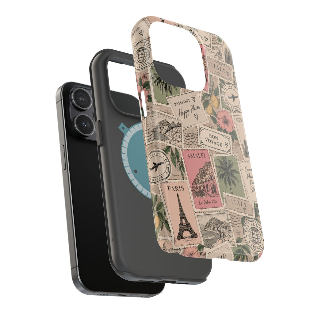 Travel Passport Stamp Magnetic Impact-Resistant Case
