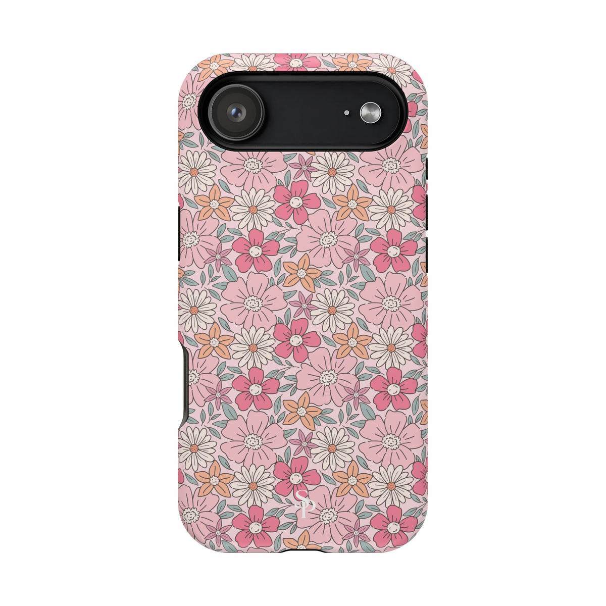 Pink Flowers Impact-Resistant Case