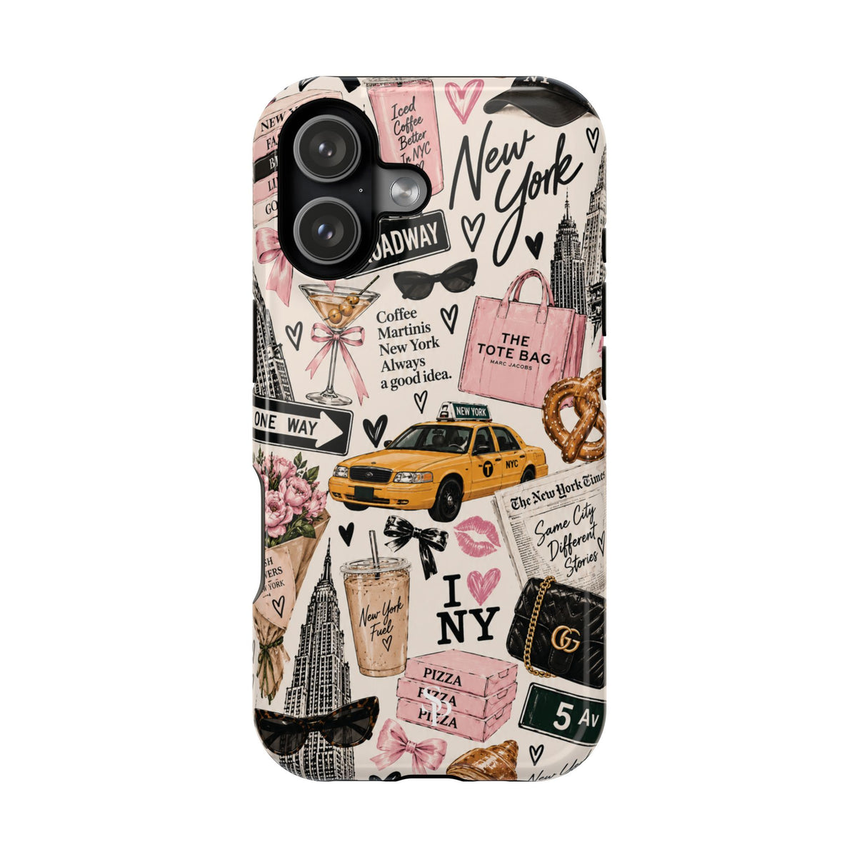 Pink New York Magnetic Phone Case