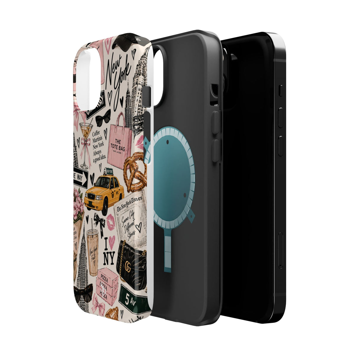 Pink New York Magnetic Phone Case