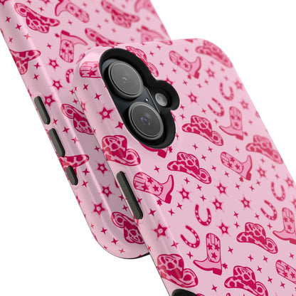 Pink Cowgirl Impact-Resistant Case