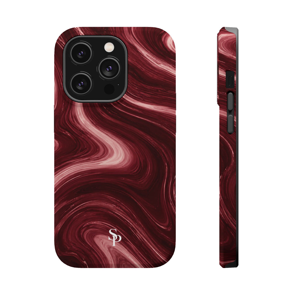 Burgundy Marble Magnetic Phone Case