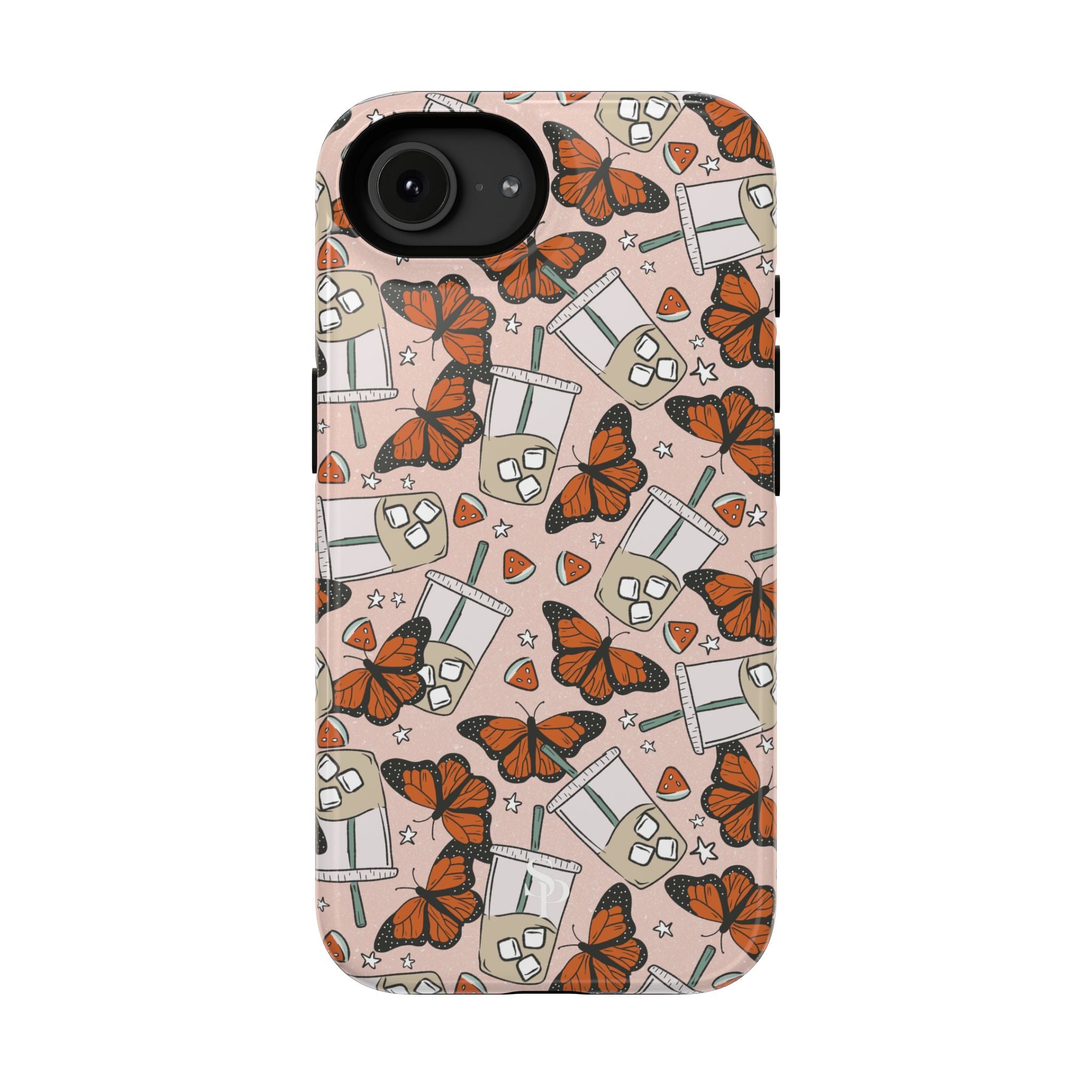 Iced Coffee & Butterfly Impact-Resistant Cases