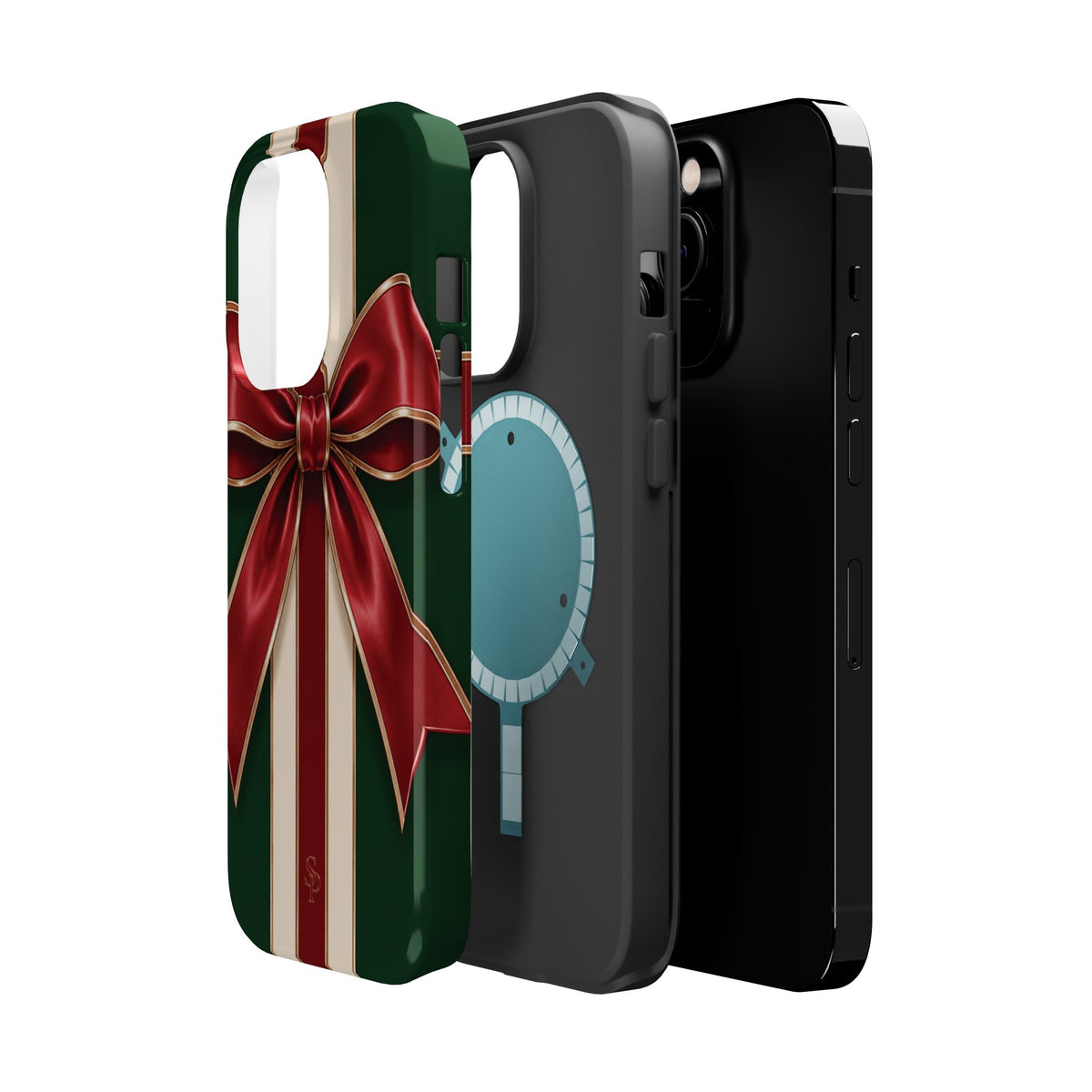Christmas Gift Bow Magnetic Phone Case