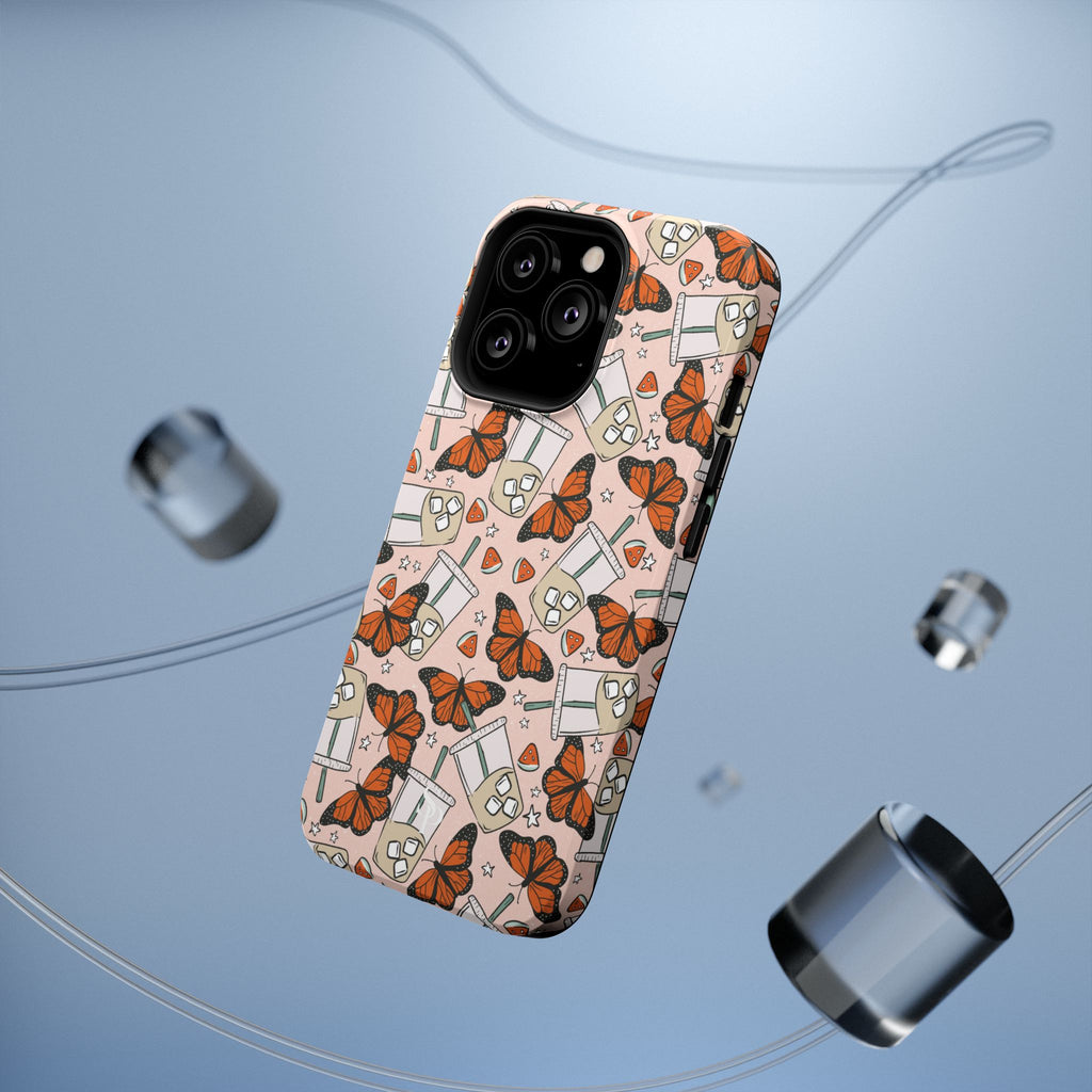 Iced Coffee & Butterfly Impact-Resistant Cases