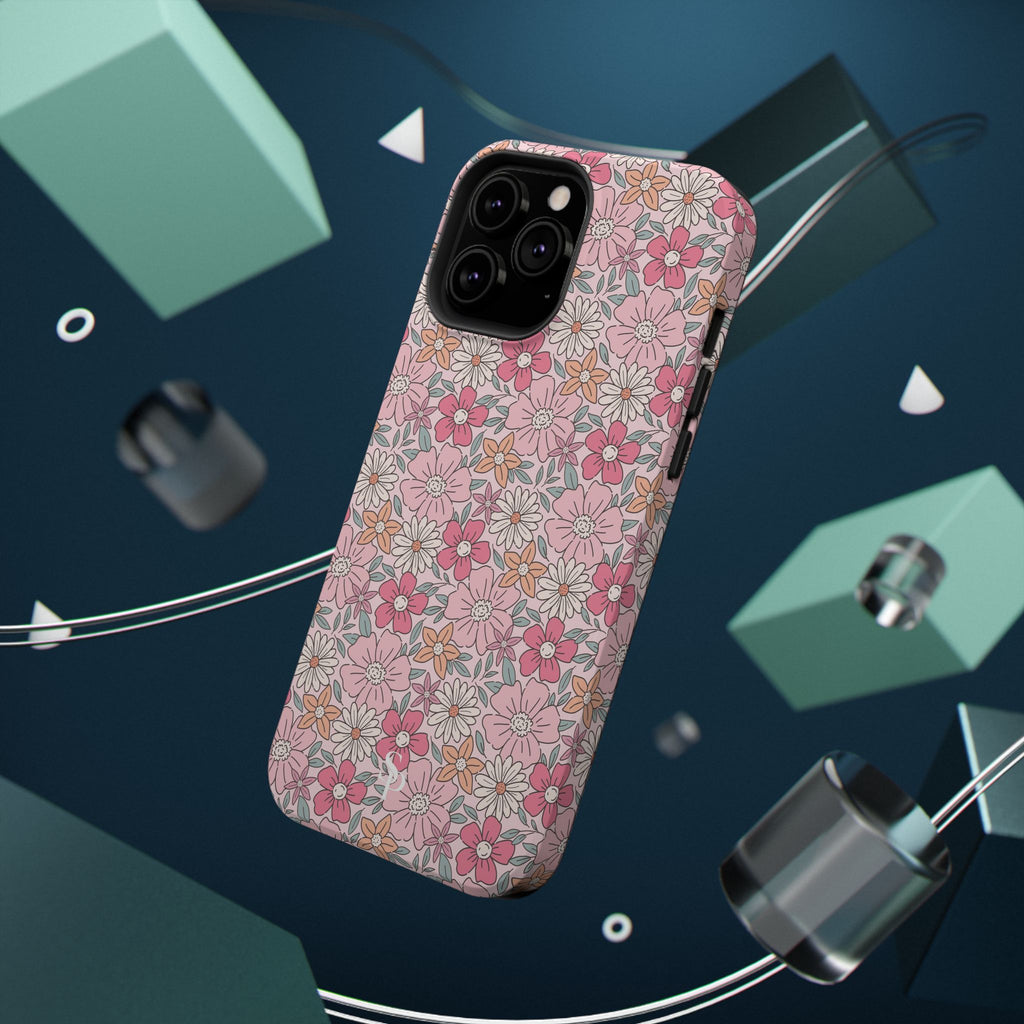 Pink Flowers Impact-Resistant Case