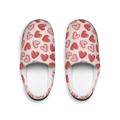 Heart Pattern Indoor Slippers - Perfect for Relaxation and Gift Giving