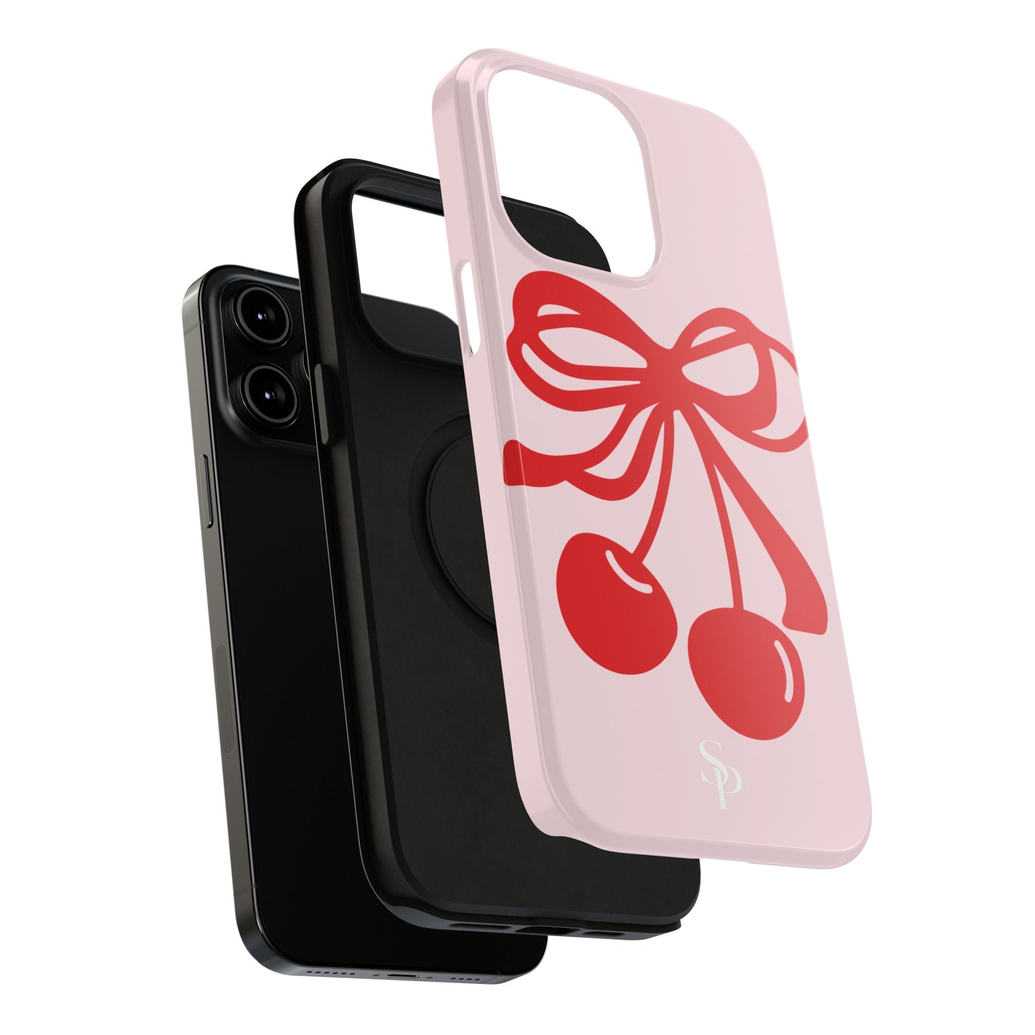 Cherry Bow Impact-Resistant Phone Case