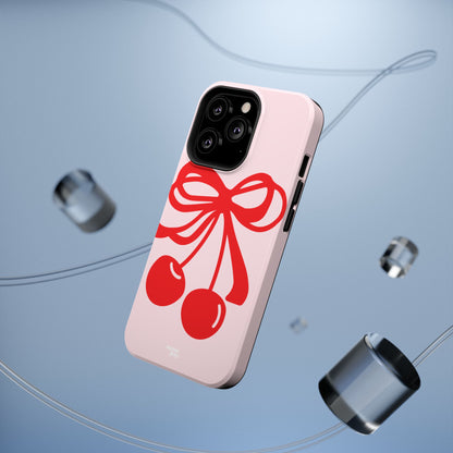 Cherry Bow Impact-Resistant Phone Case