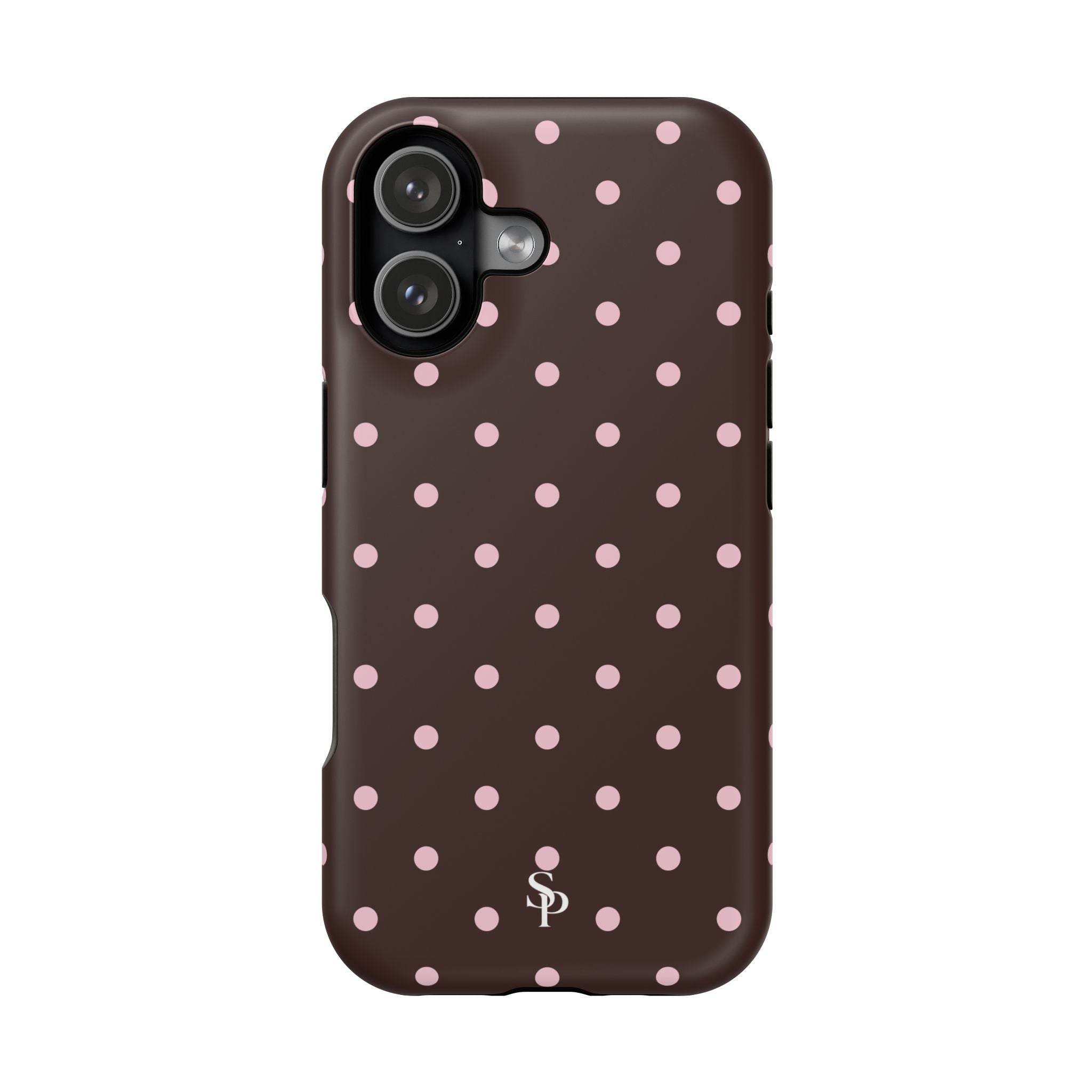Brown Polka Dot Magnetic Impact-Resistant Phone Case