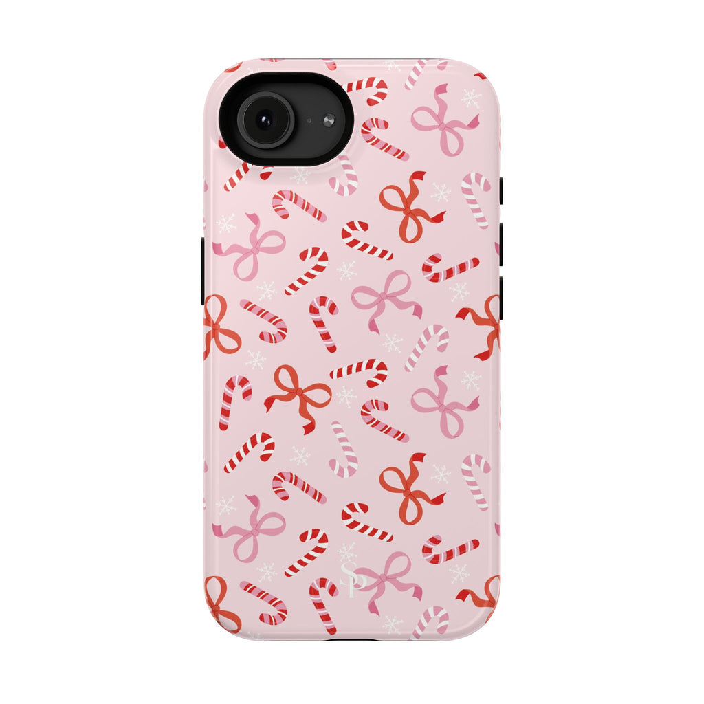Candy Cane Impact-Resistant Phone Case - Limited Edition