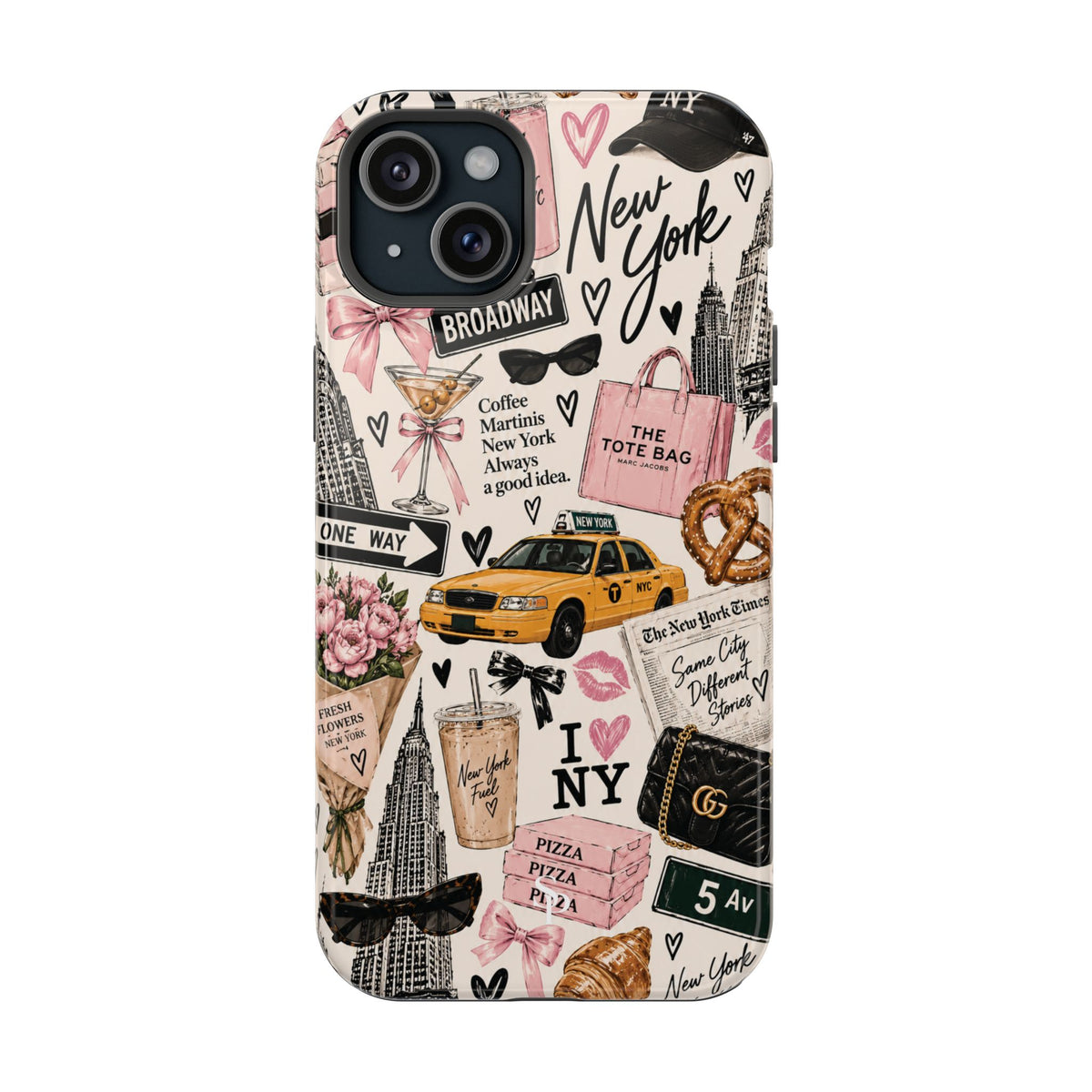 Pink New York Magnetic Phone Case