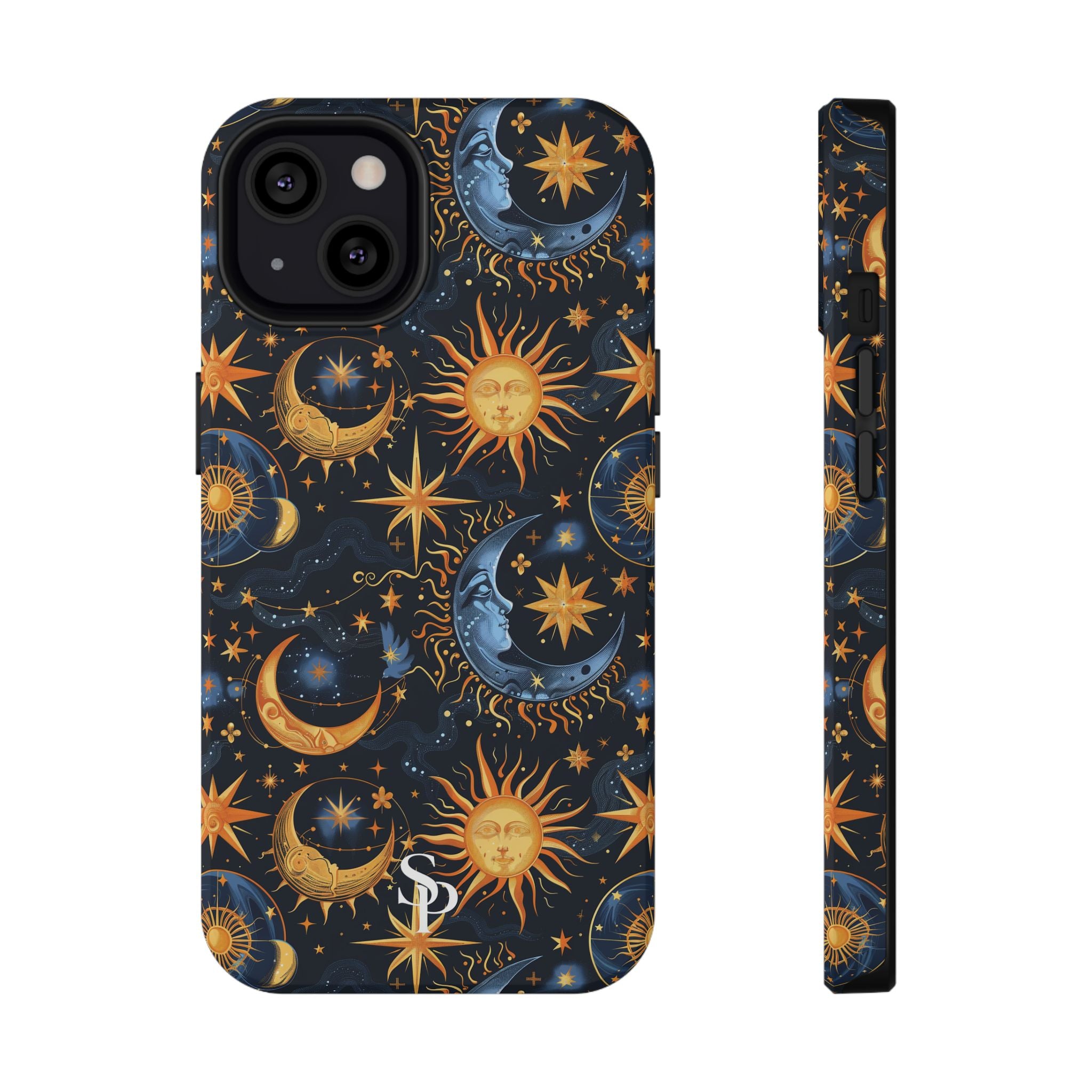 Celestial Sun and Moon Impact-Resistant Phone Case