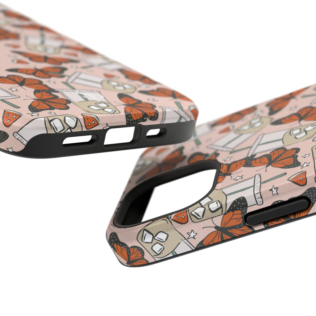 Iced Coffee & Butterfly Impact-Resistant Cases