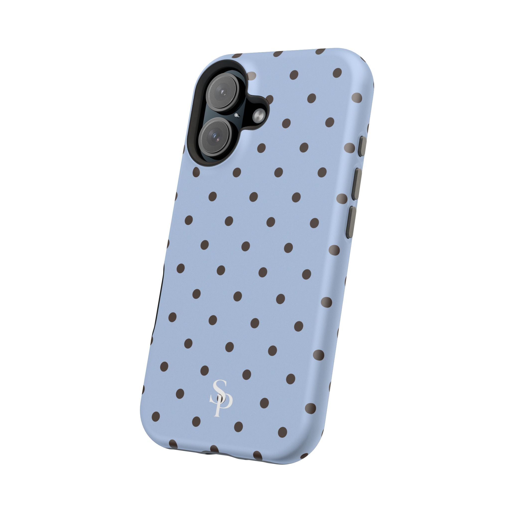 Blue Polka Dot Magnetic Impact Phone Case