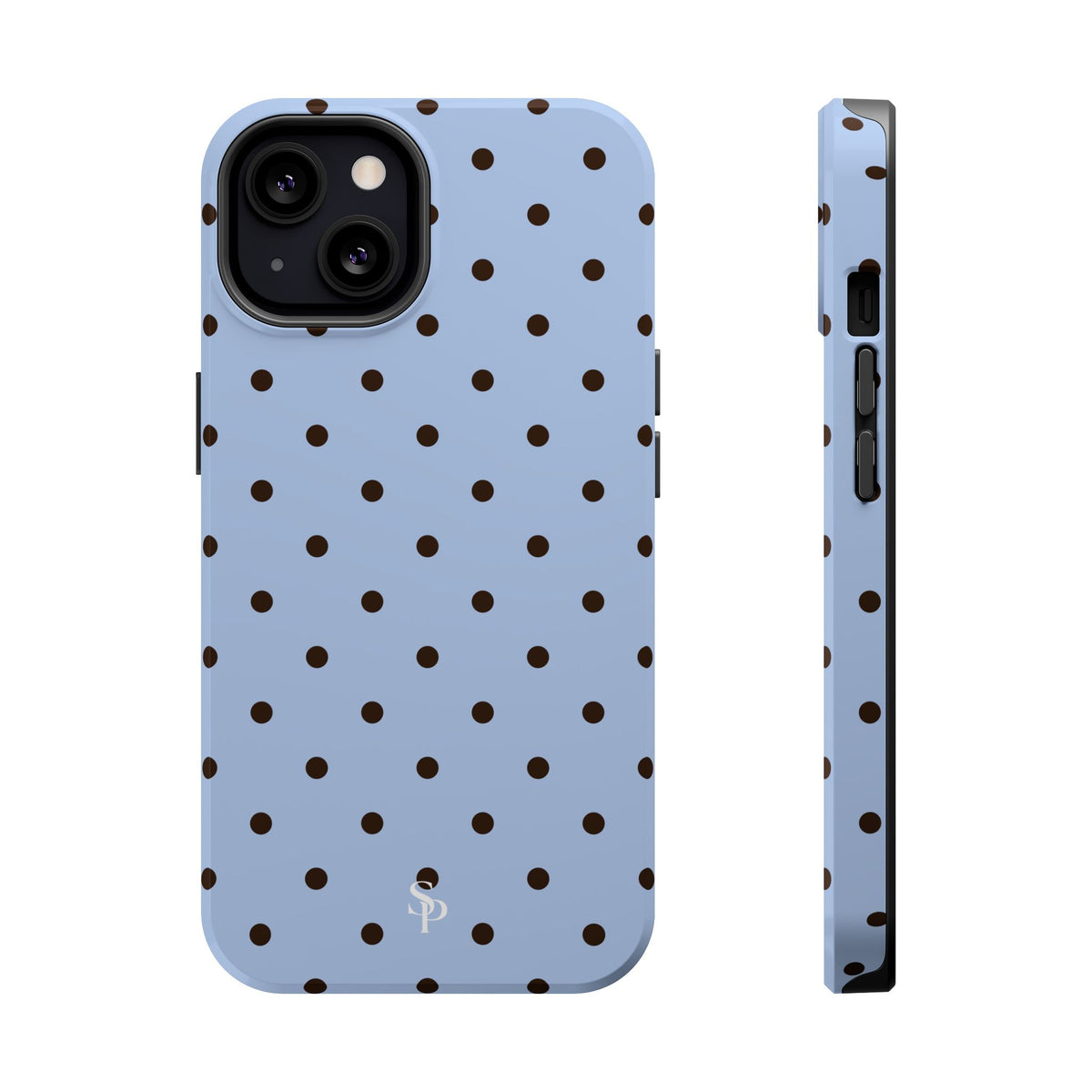 Blue Polka Dot Magnetic Impact Phone Case