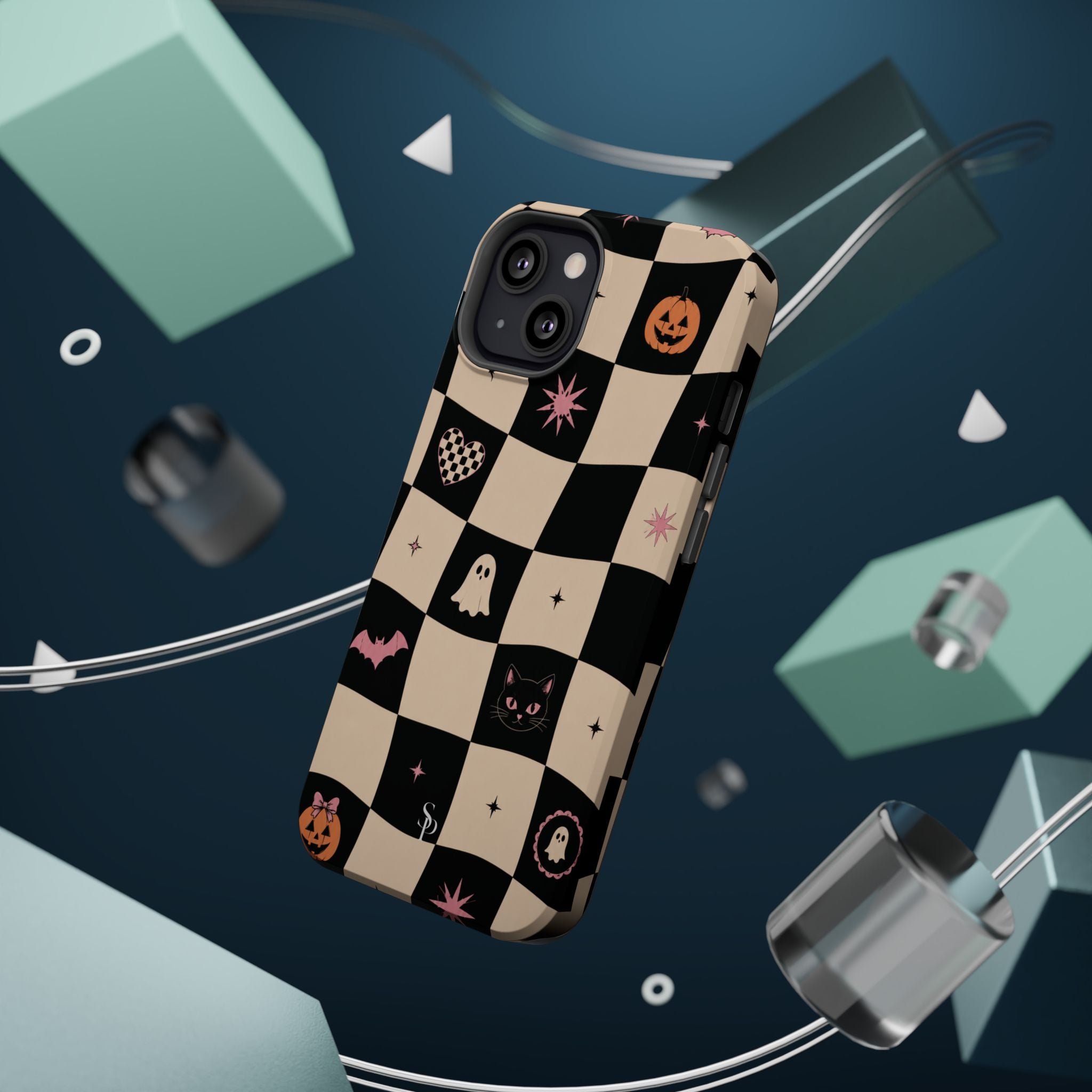Halloween Checkerboard Magnetic Phone Case