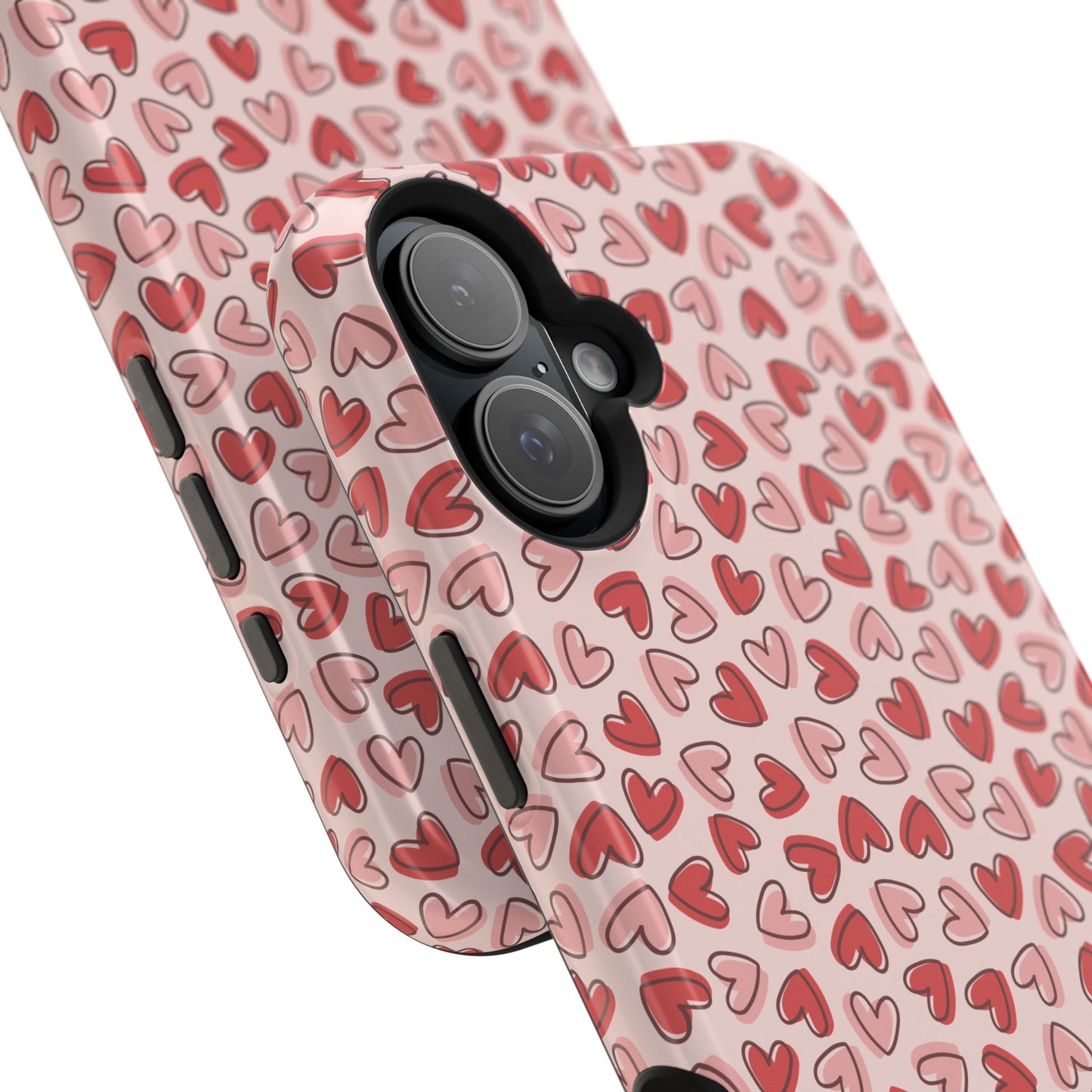 Heart Pattern Impact-Resistant Phone Case - Stylish Protection for Valentine's Day & Everyday Love