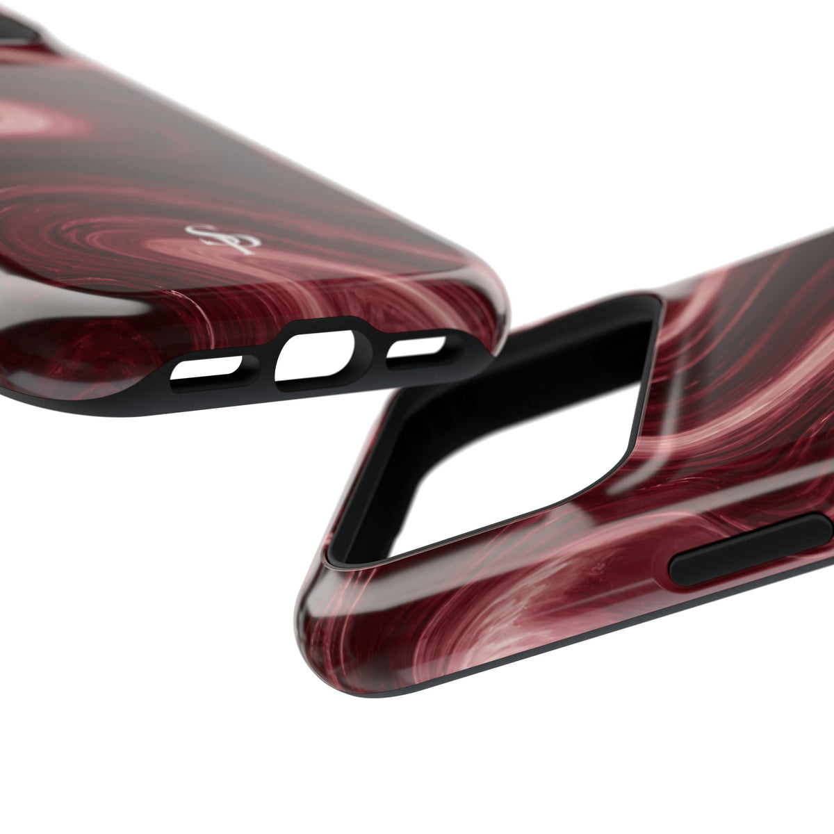 Burgundy Marble Magnetic Phone Case