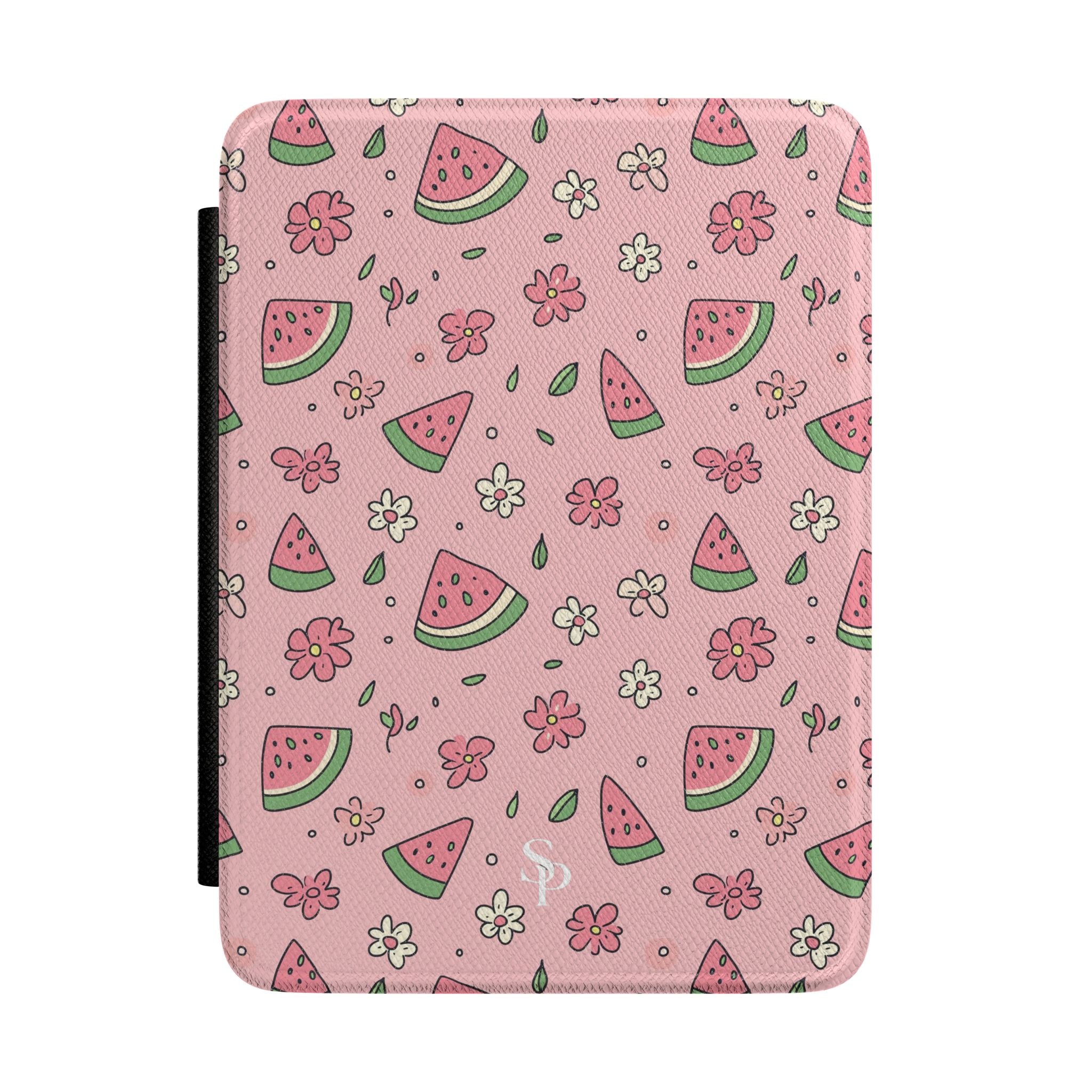 Pink Watermelon Kindle Case – Cute Floral E-Reader Cover