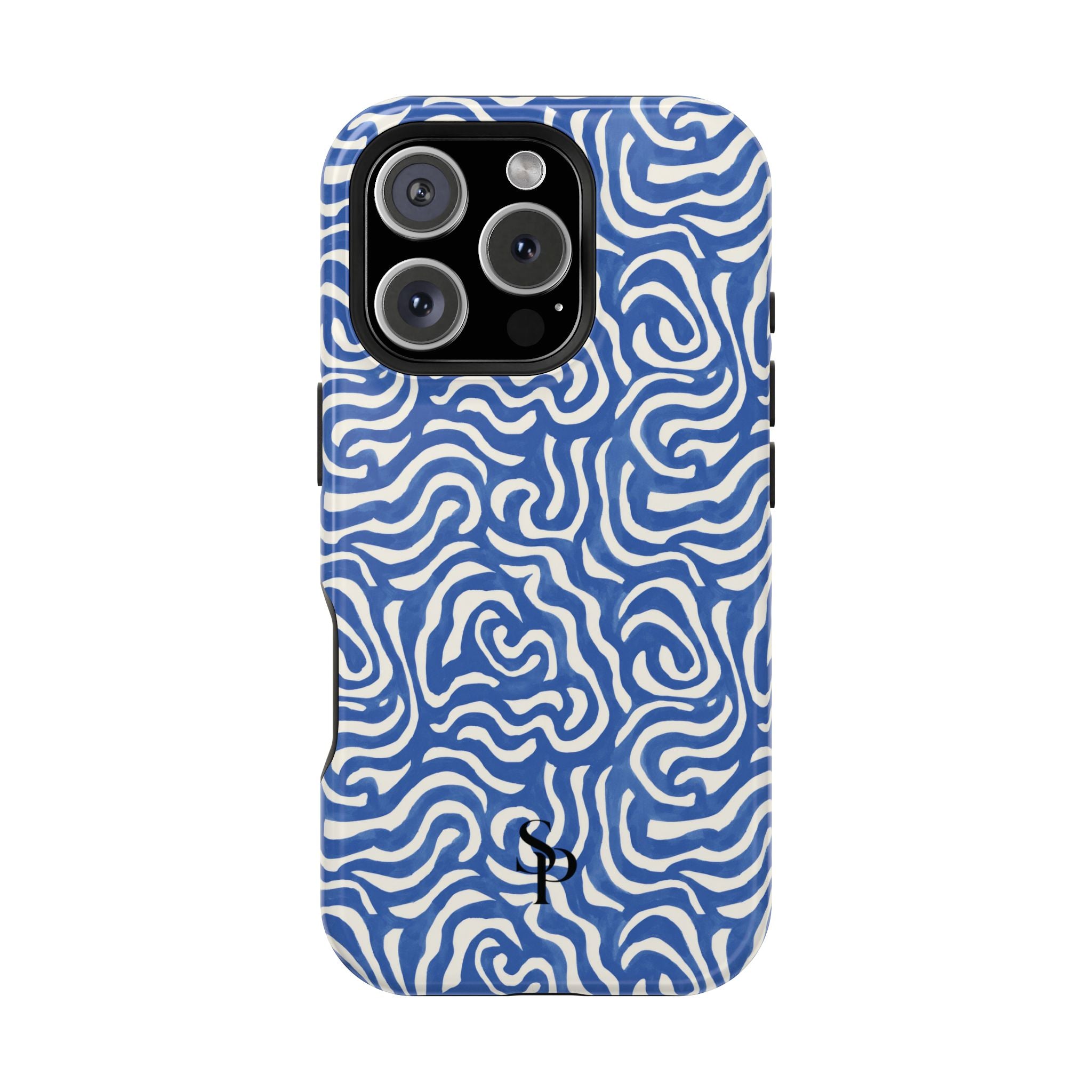 Blue Abstract Swirl Magnetic Impact Phone Case