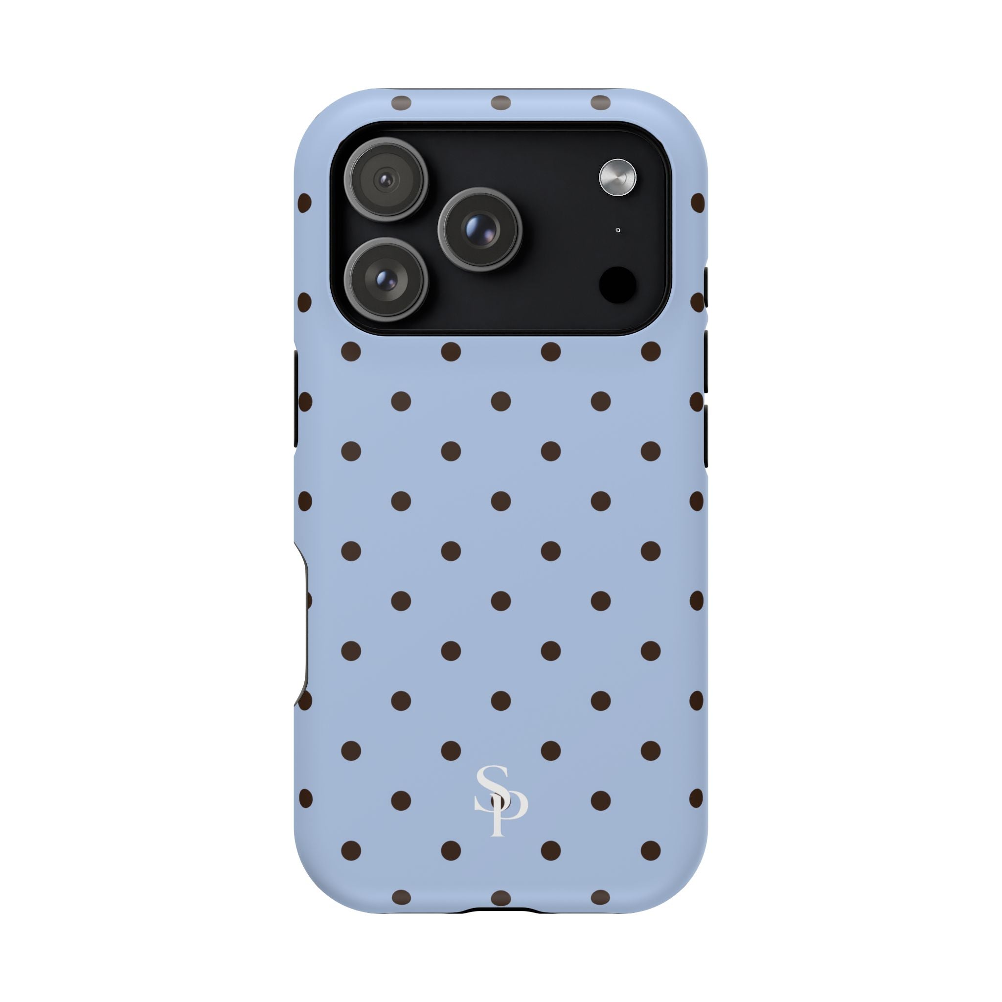 Blue Polka Dot Magnetic Impact Phone Case