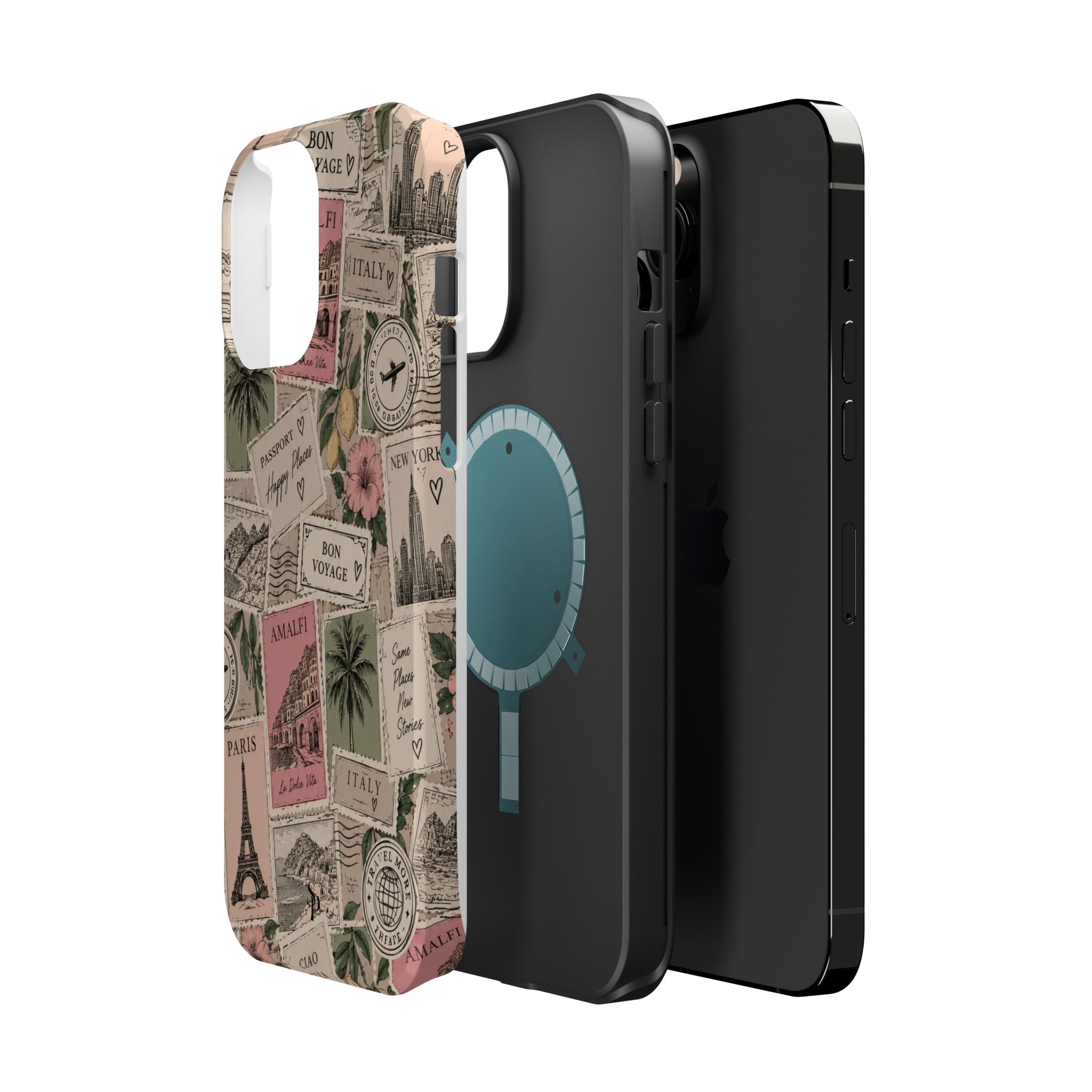 Travel Passport Stamp Magnetic Impact-Resistant Case