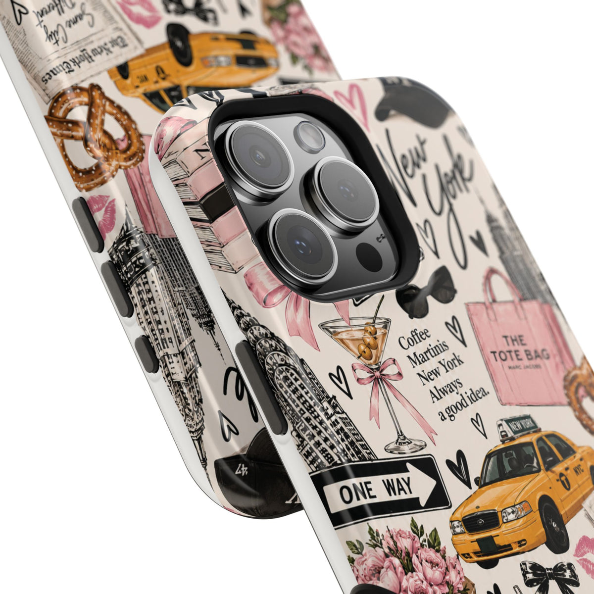 Pink New York Magnetic Phone Case