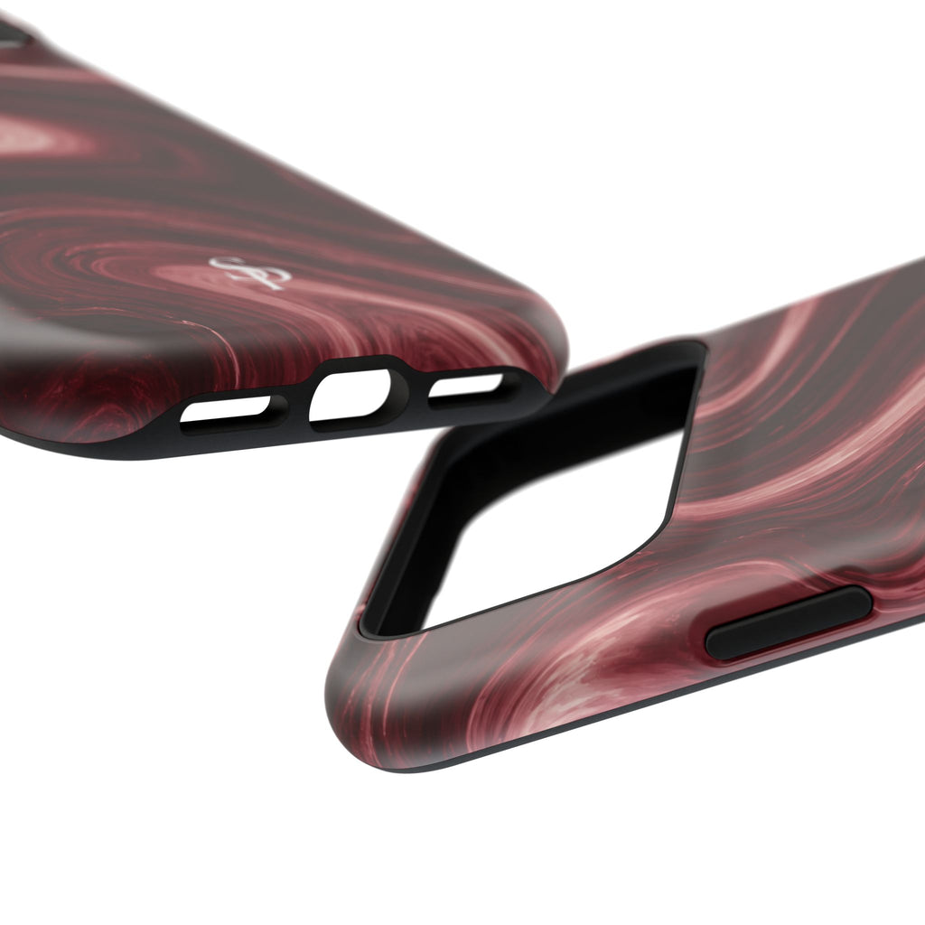 Burgundy Marble Magnetic Phone Case