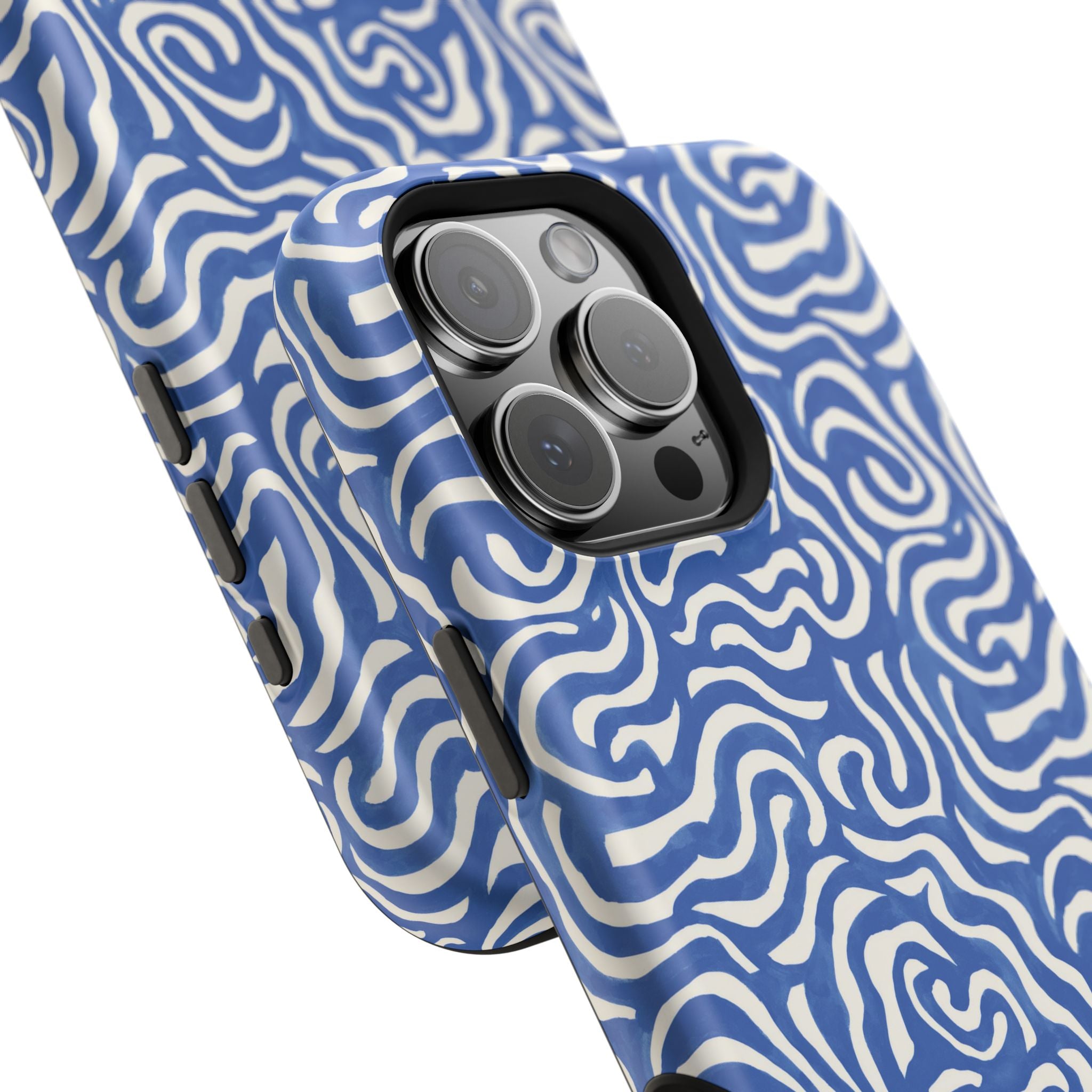Blue Abstract Swirl Magnetic Impact Phone Case